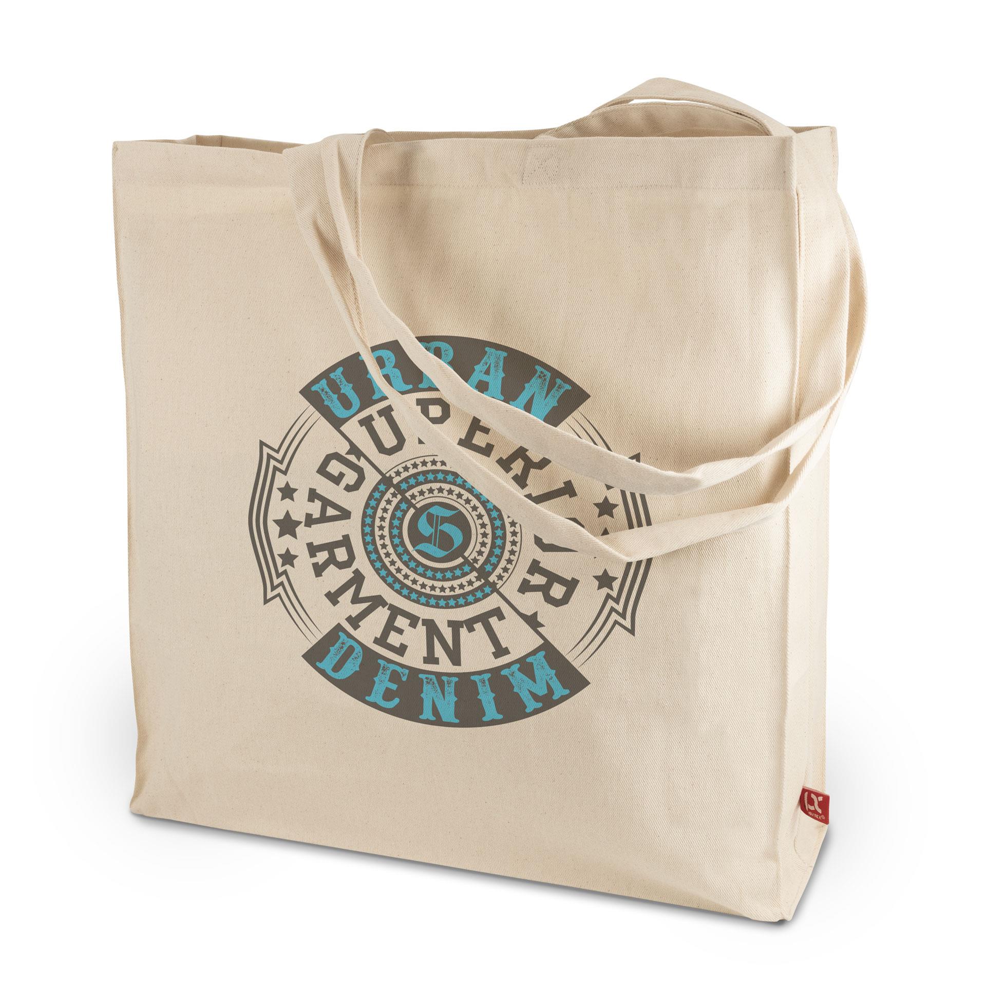 TORONTO – Canvas-Tasche mit Boden- und Seitenfalte sowie langen Henkeln