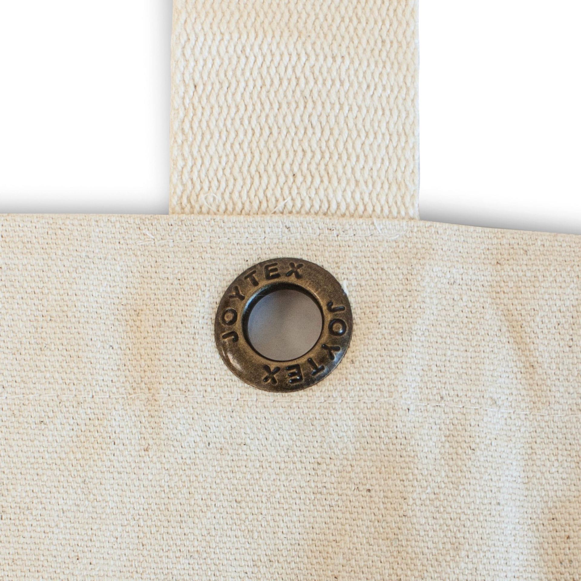 LAGOS – Canvas-Tasche mit Bodenfalte, langen Henkeln und Metallösen