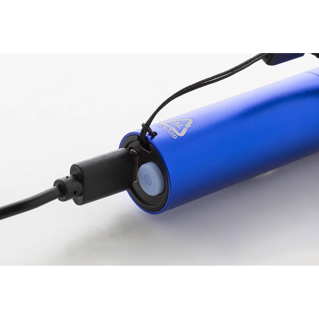 wiederaufladbare Taschenlampe aus recyceltem Aluminium