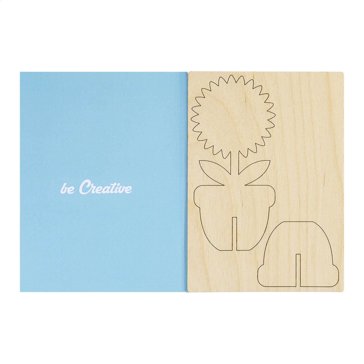 individuelle Puzzle-Postkarte, Blume