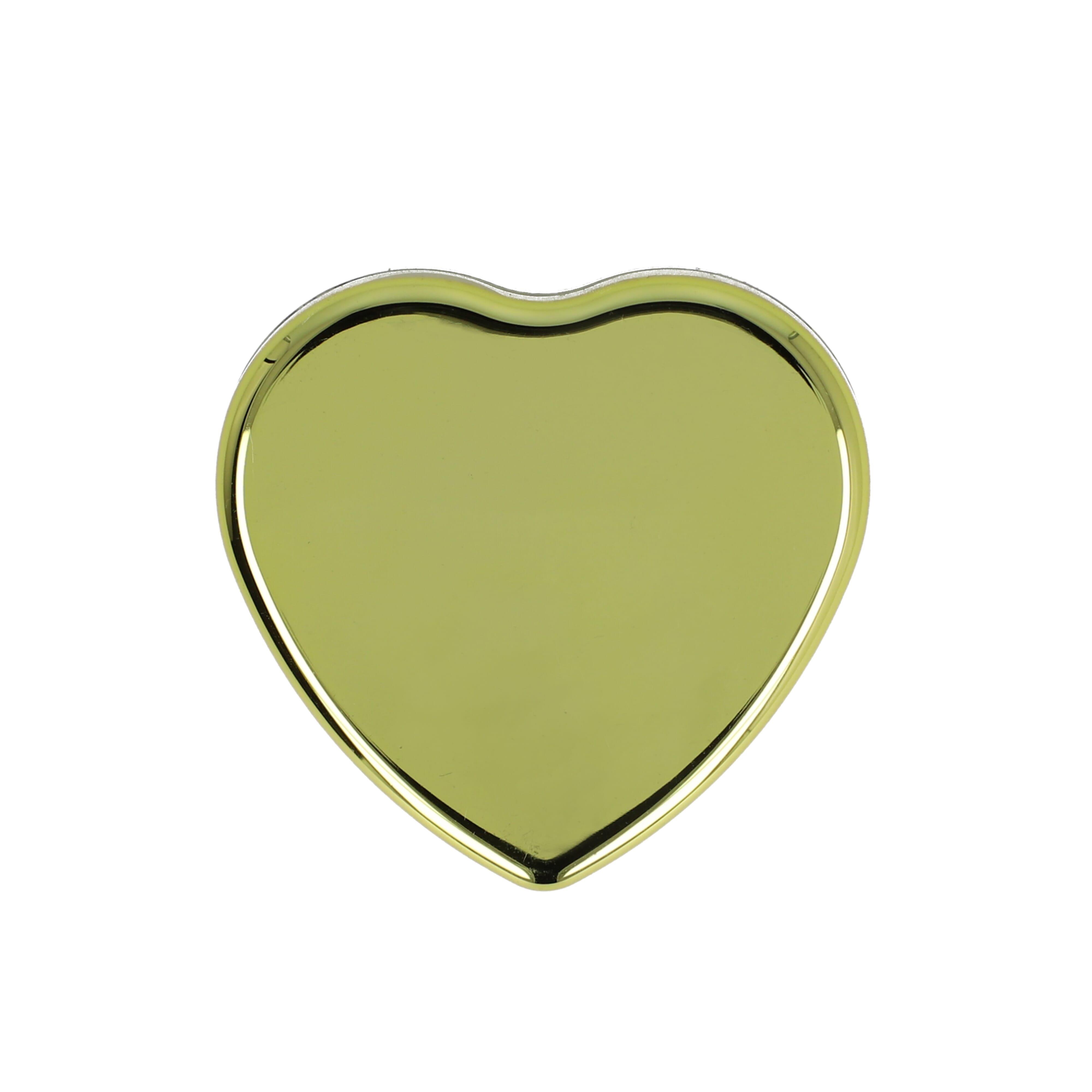 Lippenbalsam  in Flacher metallischer Herzformdose