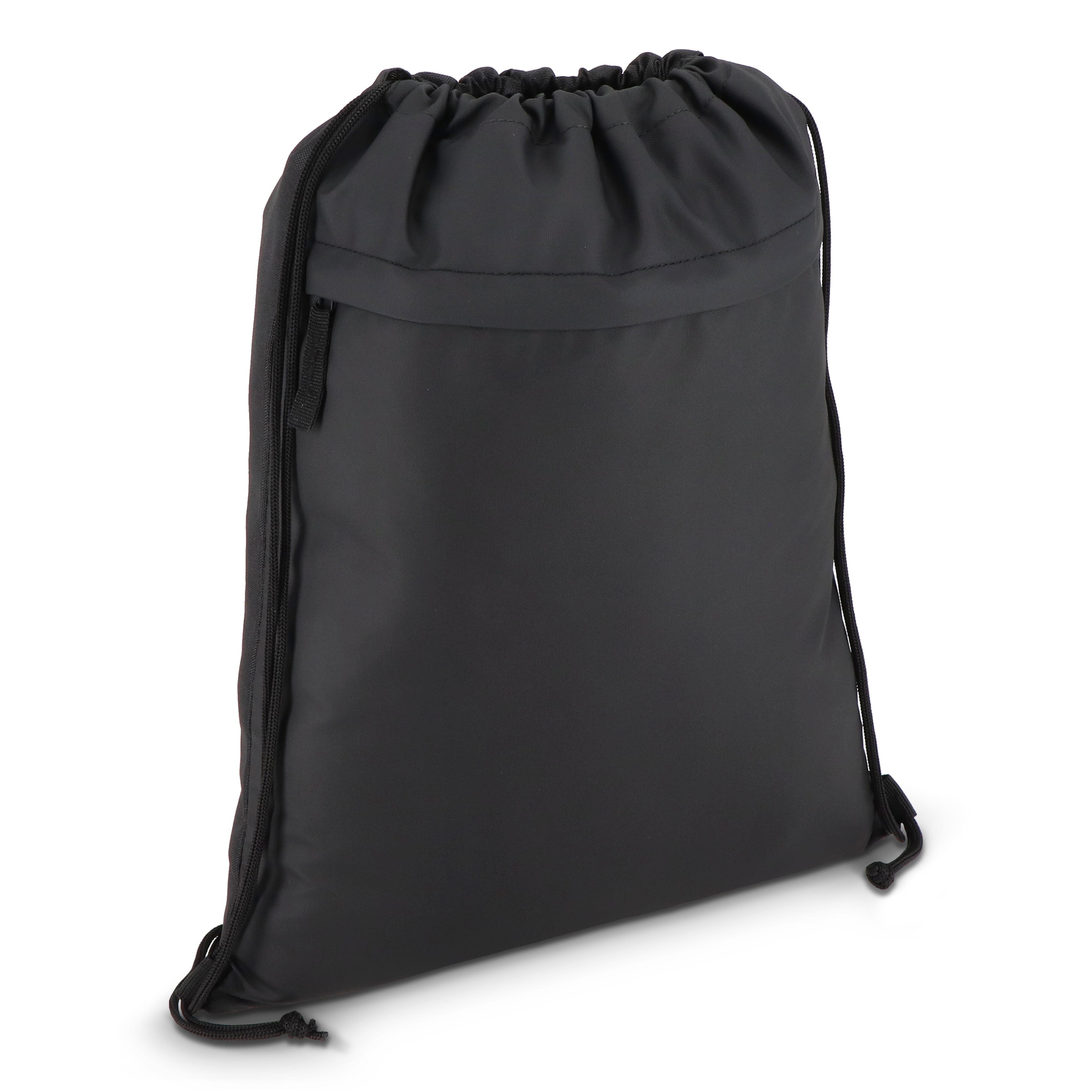 PU-beschichtete R-PET 600D Kordeltasche 33 x 42 cm