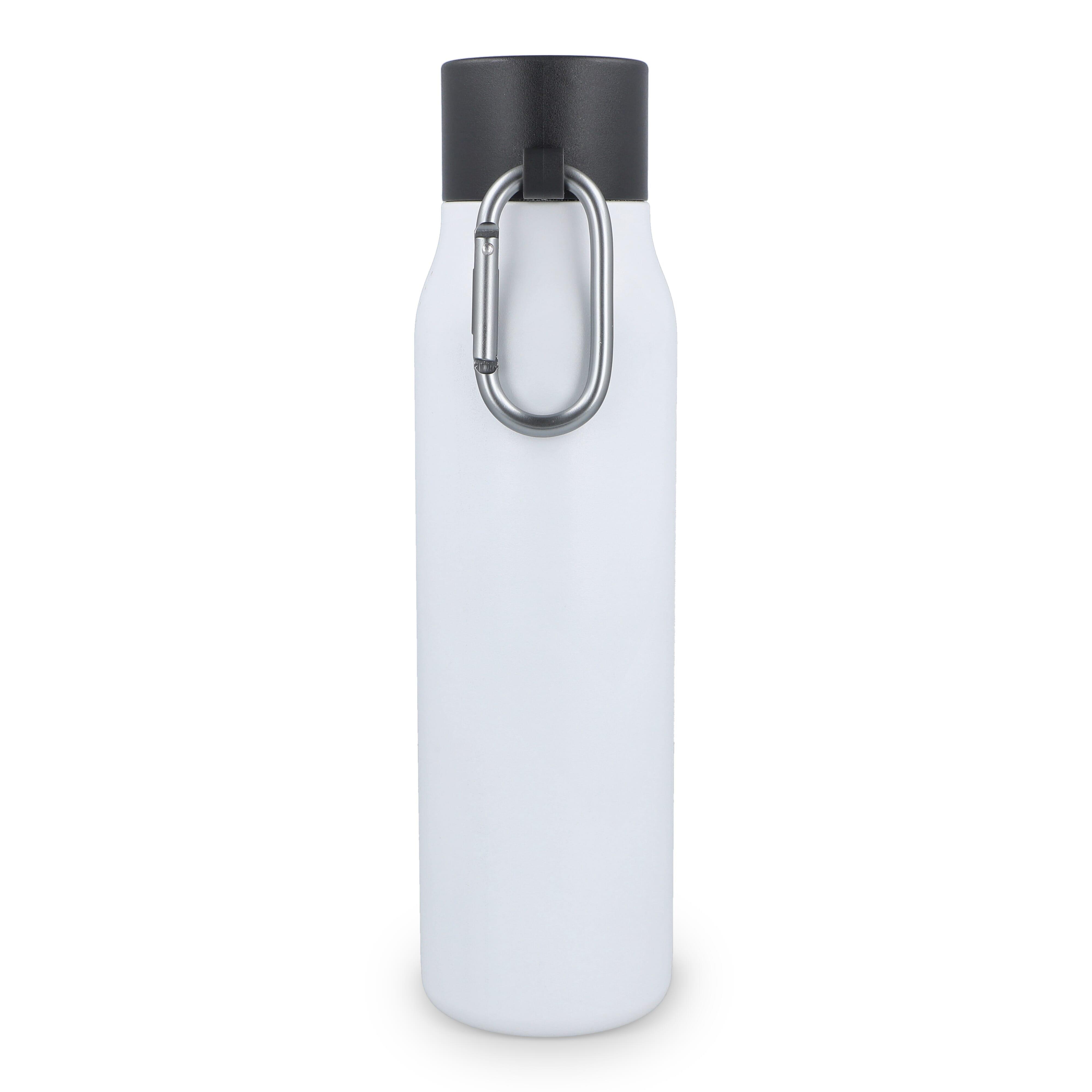 Karabiner mattierte Isolierflasche 600 ml