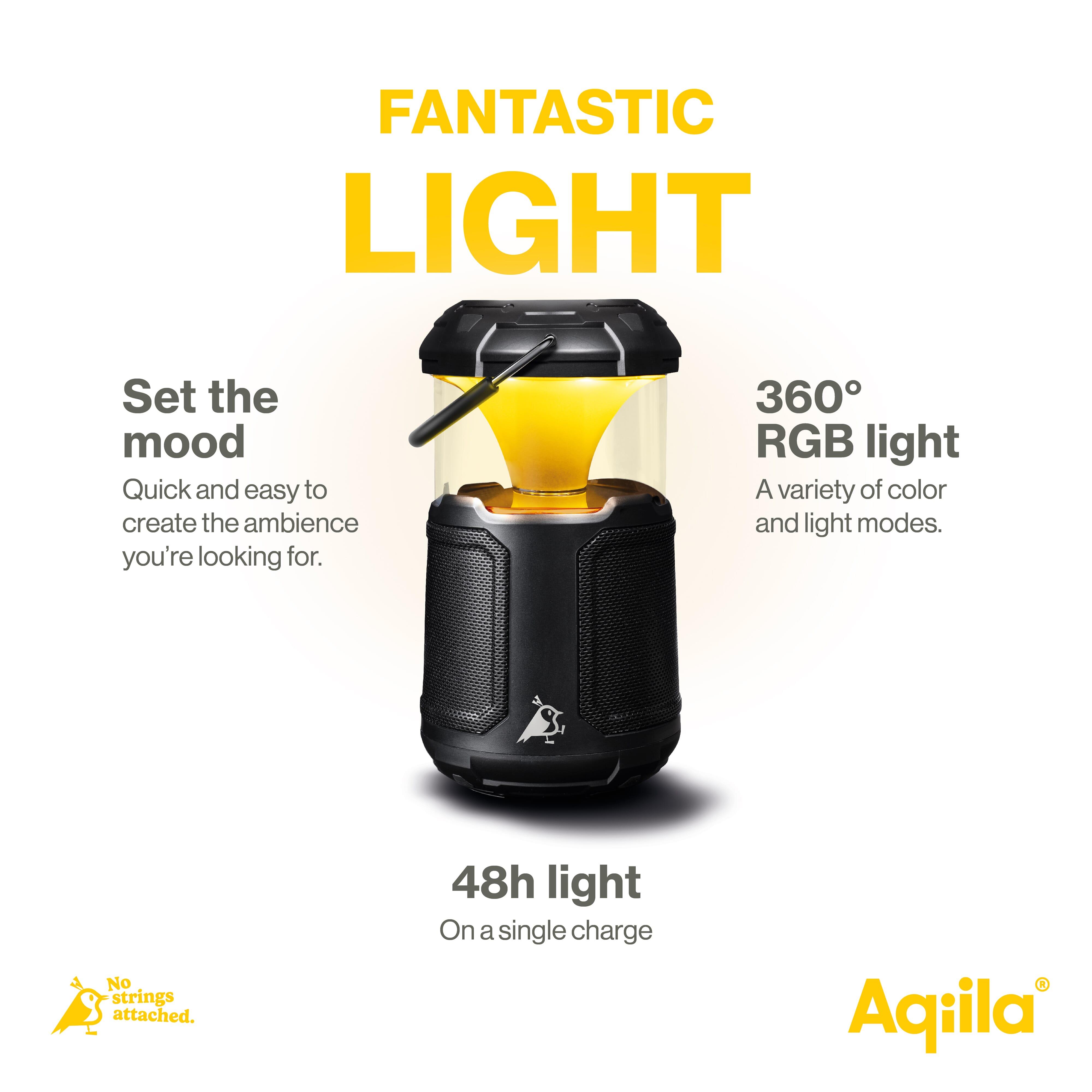 Aqiila Soundbird B10 Bluetooth-Lautsprecher mit Beleuchtung und Powerbank