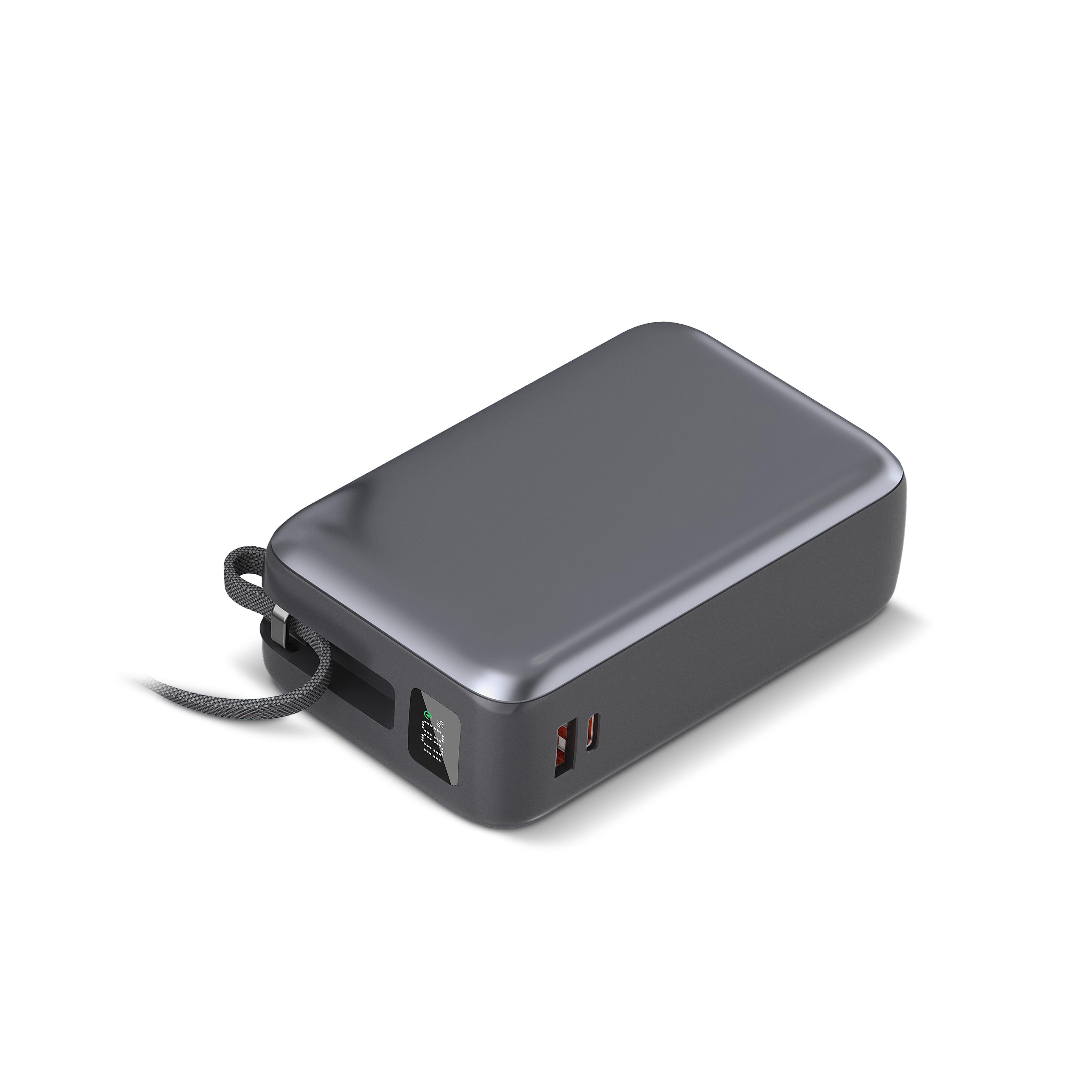 Nova Laptop 65W Powerbank mit integriertem USB-C-Kabel 30000 mAh