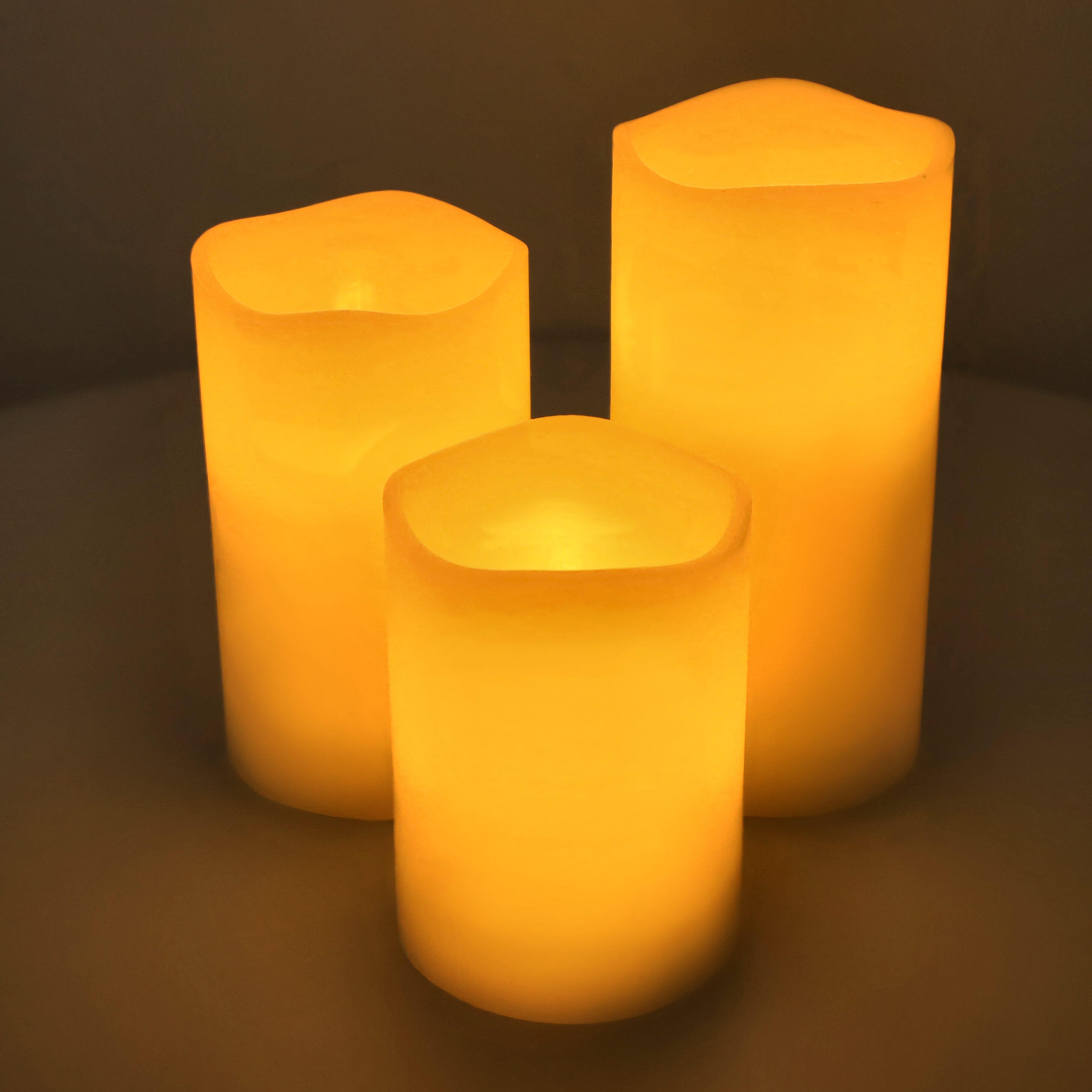 Koselys 3-teiliges LED-Kerzen-Set (batteriebetrieben)
