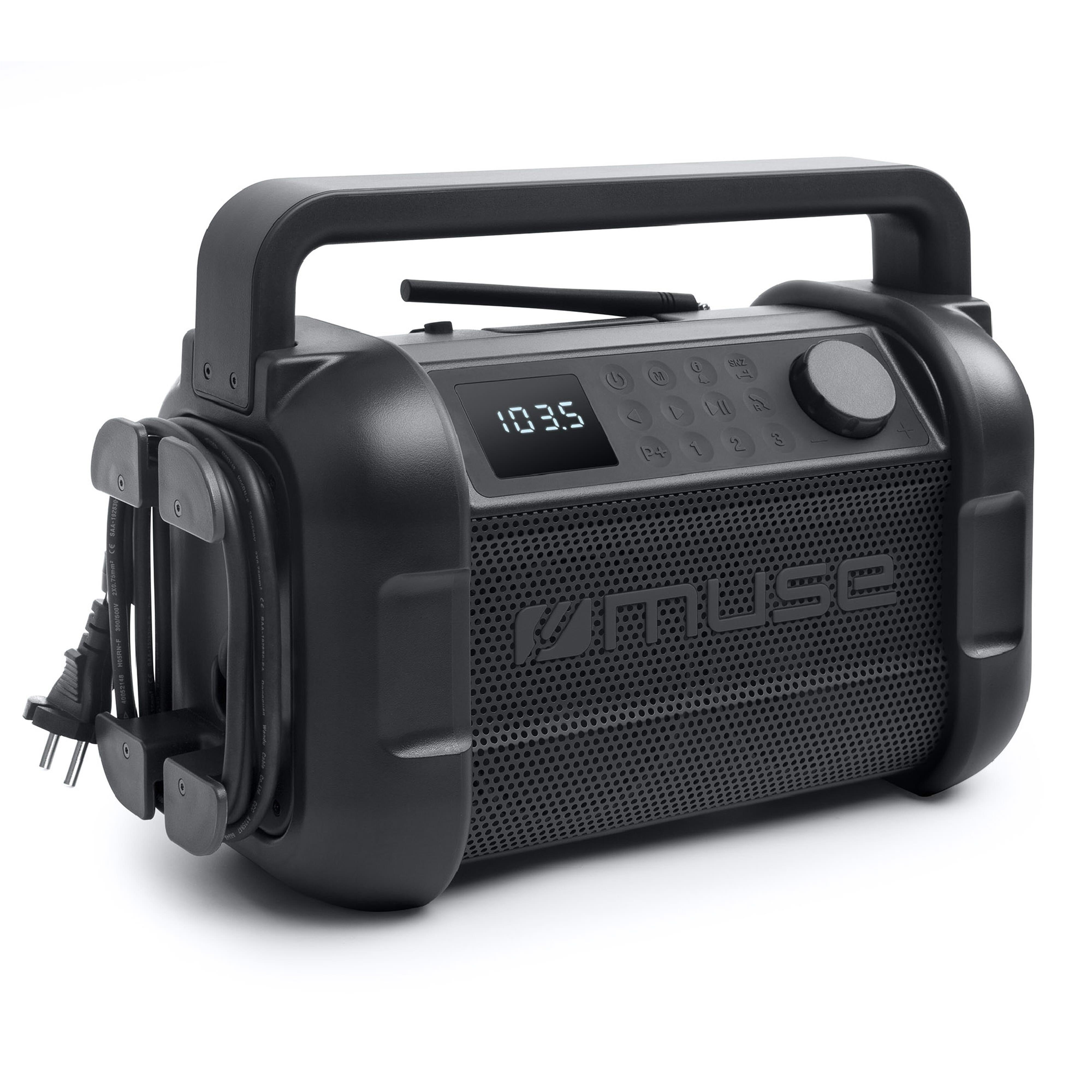 M-928 | Muse arbeitsradio mit bluetooth 20W mit FM-Radio