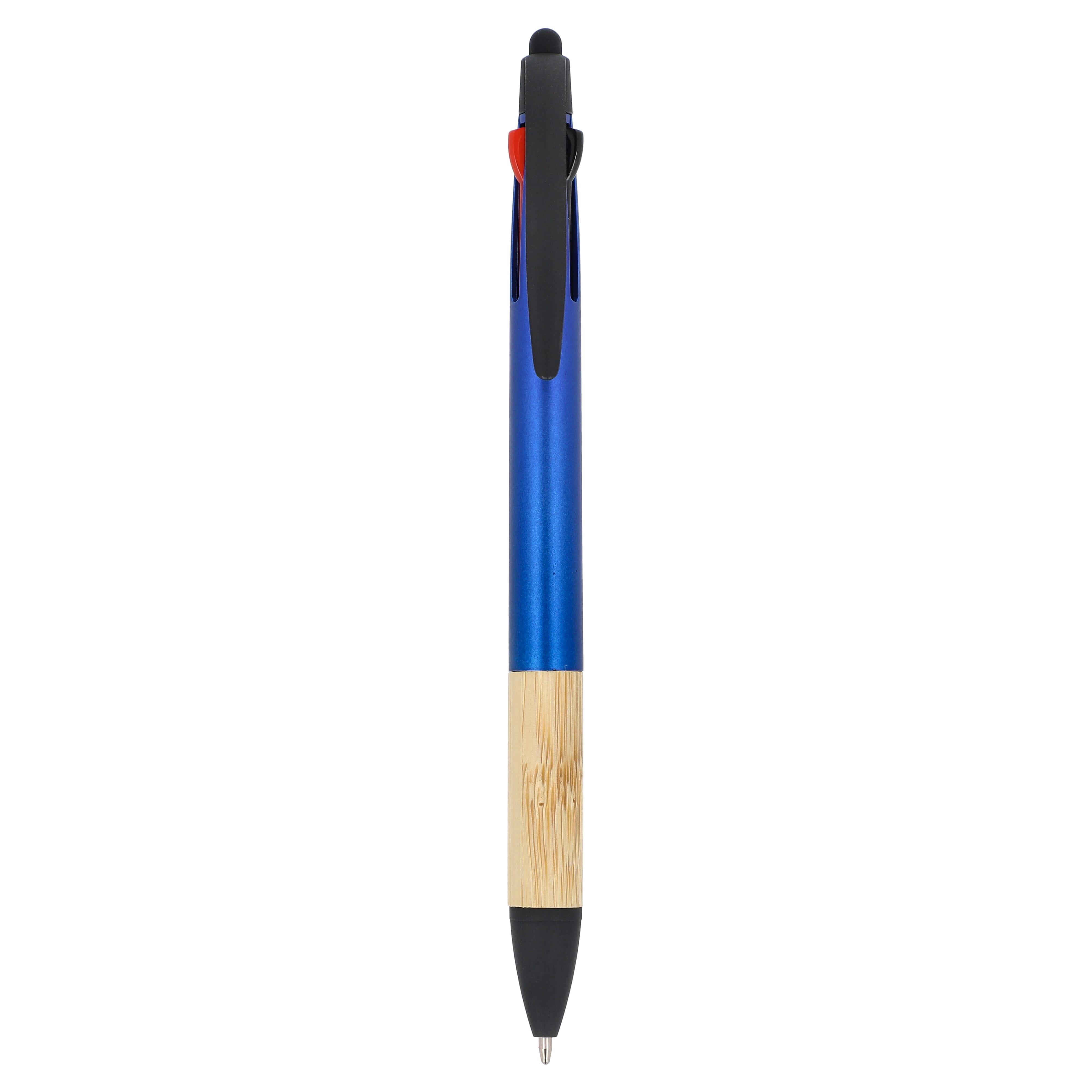 3-Farben-Stift mit Bambusgriff