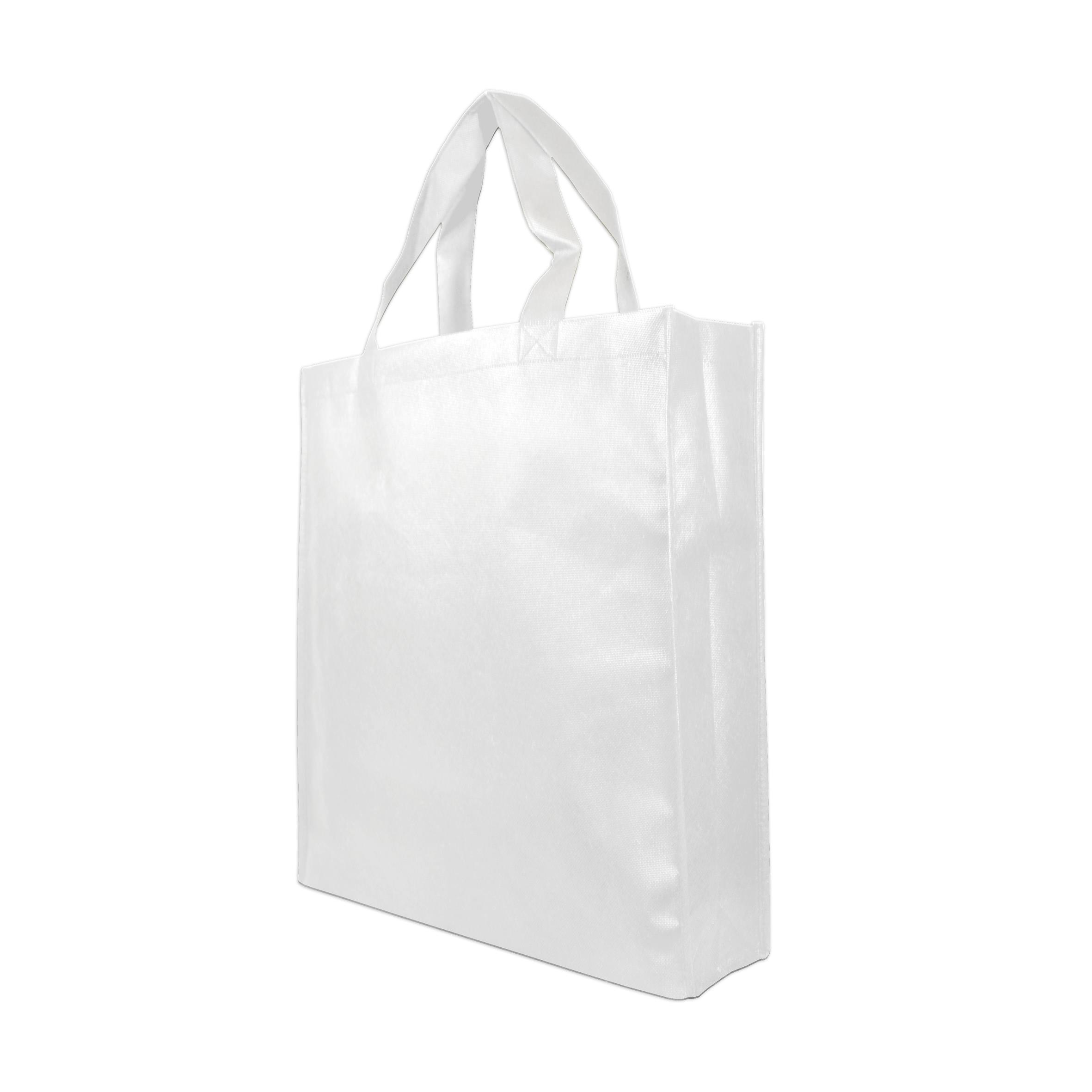 Shopperbag weiß, 2 kurze Henkel