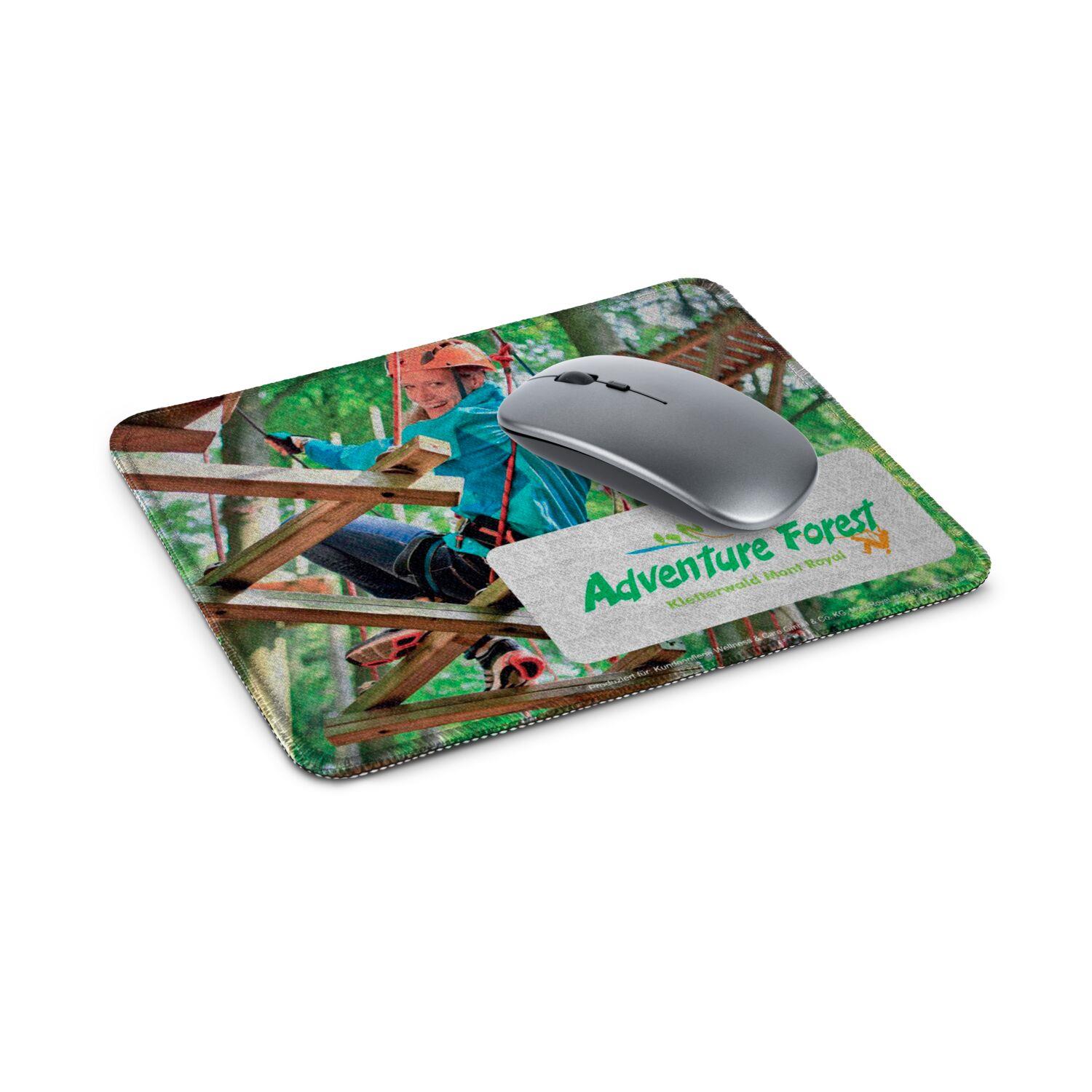 Mousepad Premium aus Mikrofaser und Naturkautschuk 24 x 20 cm, inkl. Polybeutel