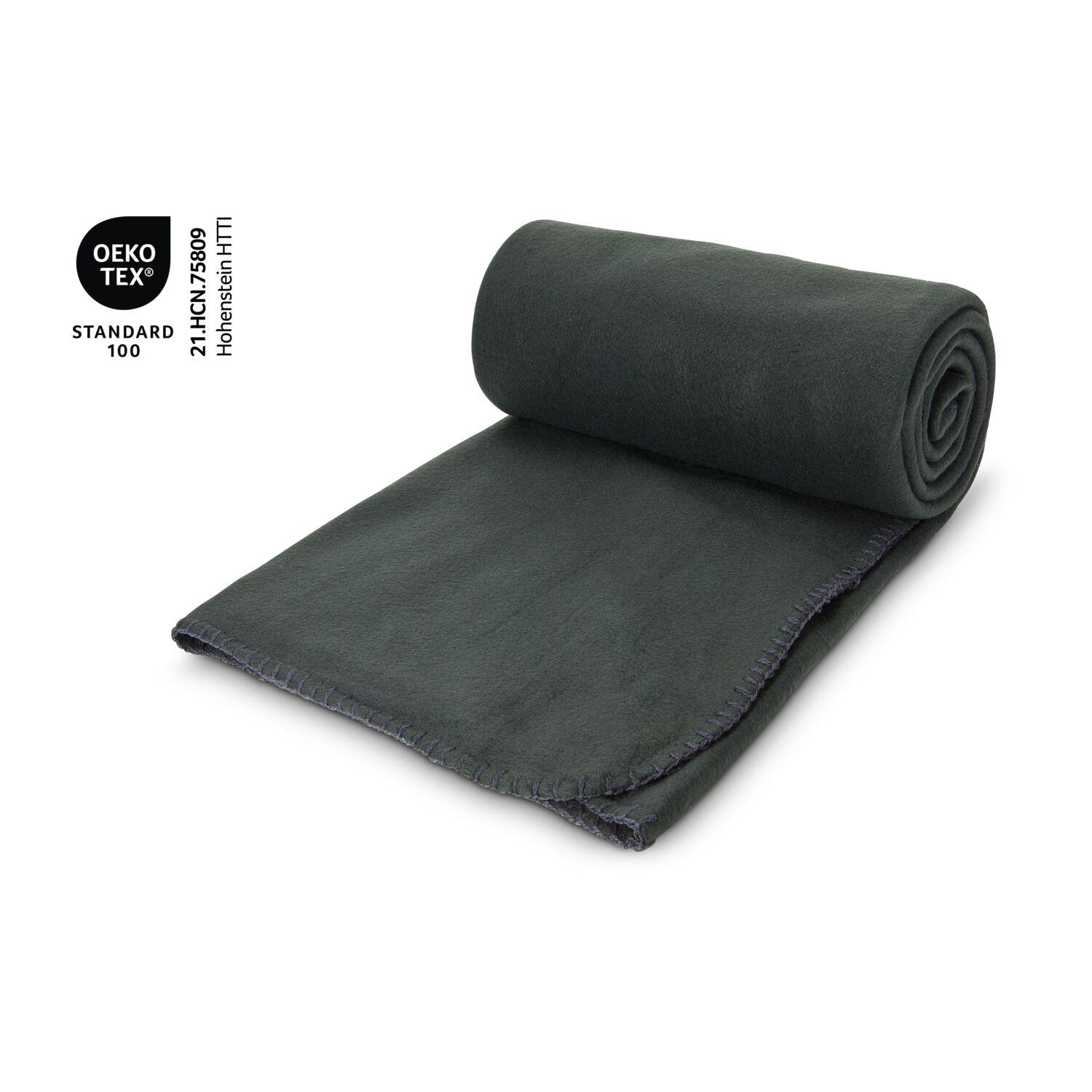 Fleecedecke Basic anthrazit - 120 x 150 cm, 180 g/m²