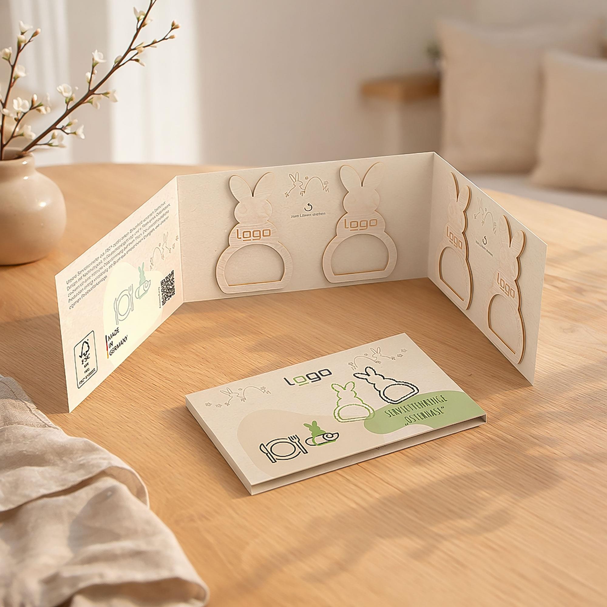 Serviettenring ´Osterhase´ 4-er Set (FSC® zertifiziert)