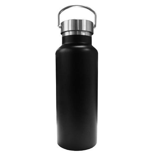 Trinkflasche ´steel´, schwarz