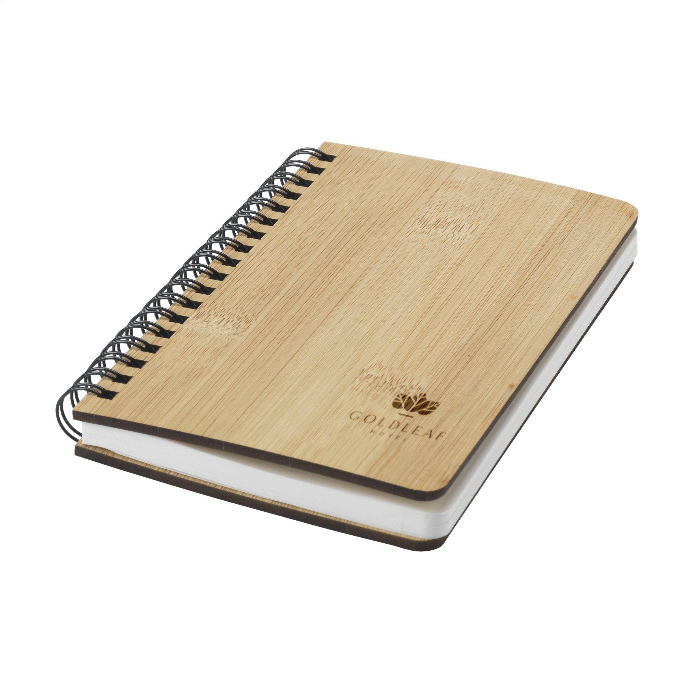 Notebook made from db_dks1main_Stonewaste-Bamboo A6 Notizbuch
