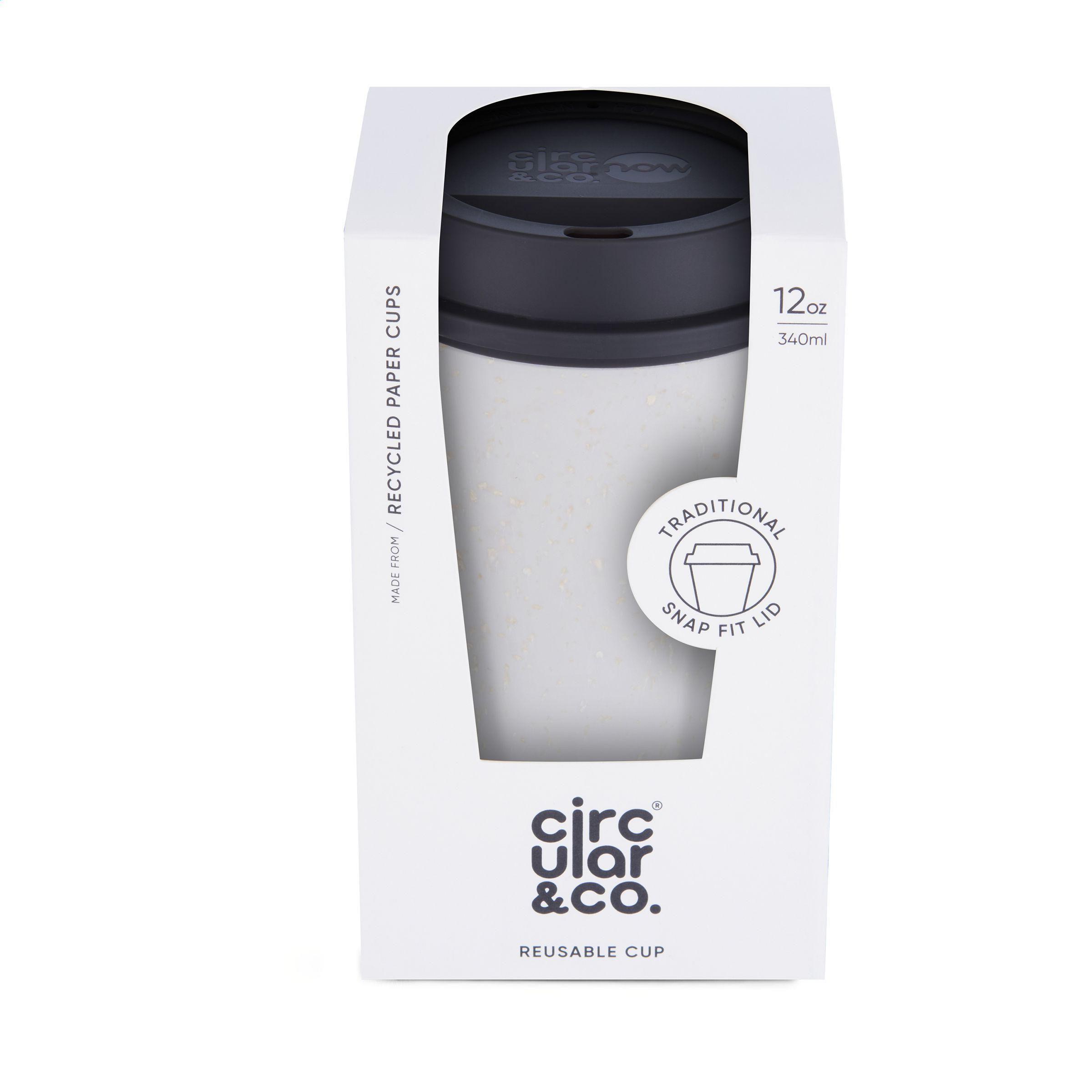 Circular&Co Recycled Now Cup Black Lid 340 ml Kaffeebecher