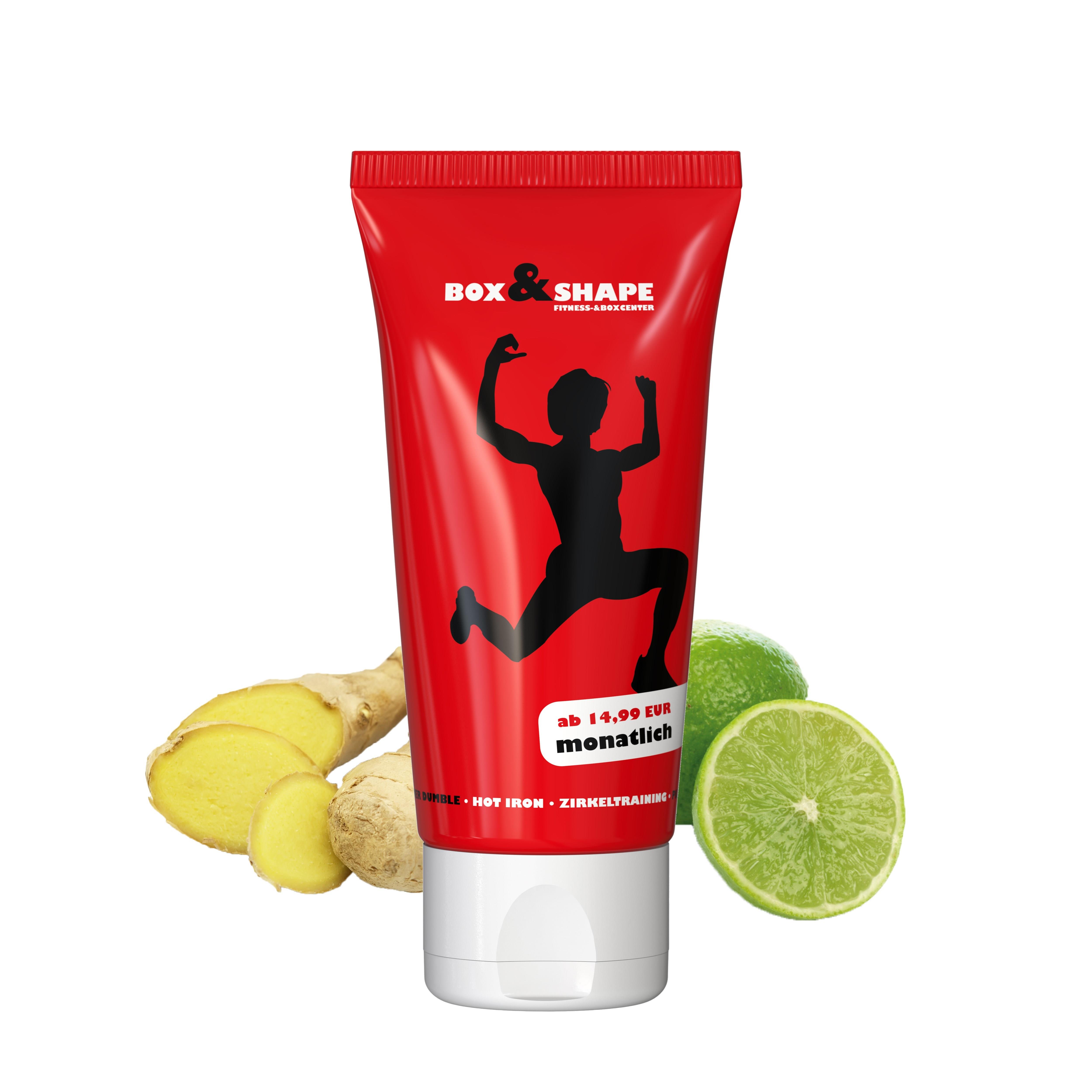 50 ml Tube - Duschgel Ingwer-Limette - FullbodyPrint