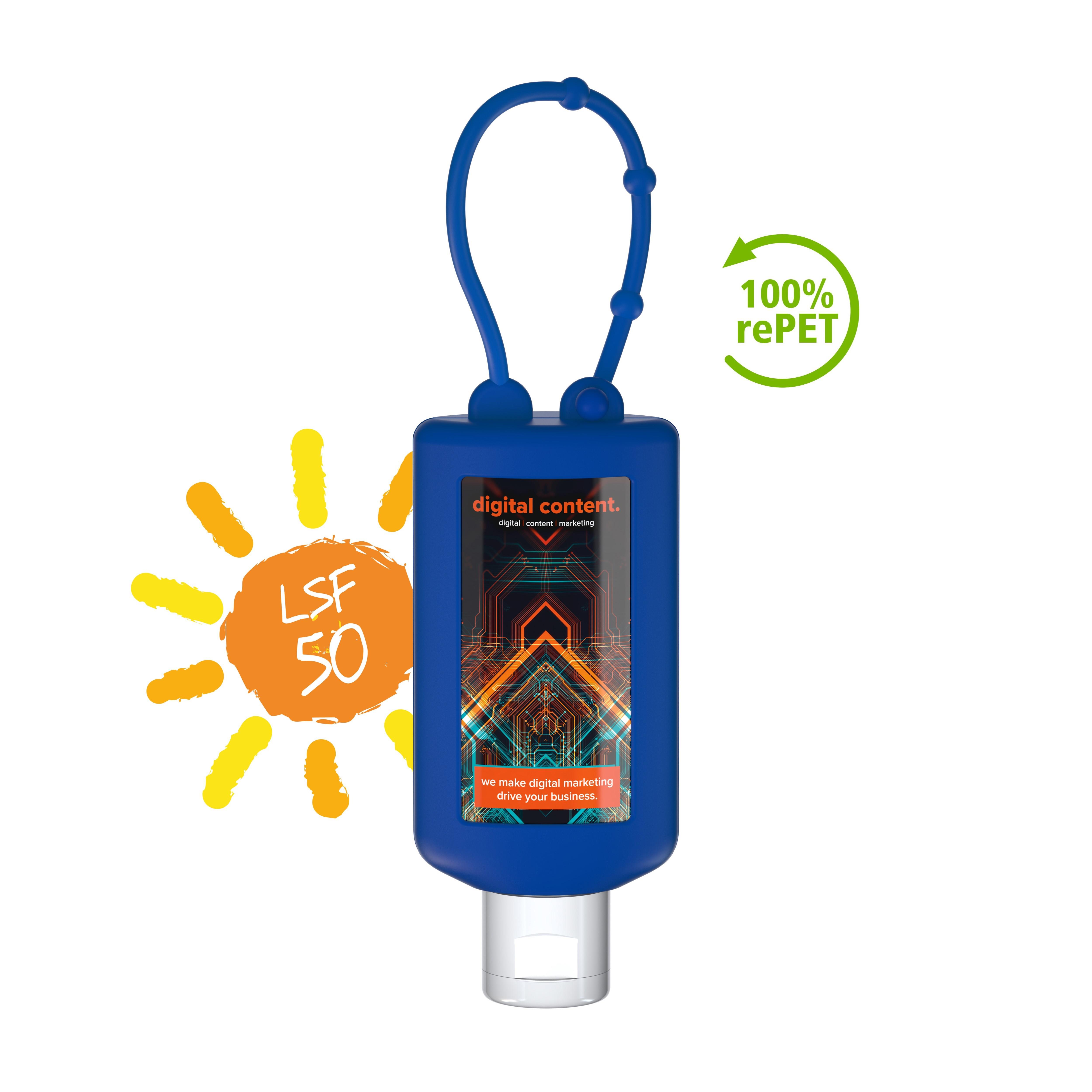 50 ml Bumper blau - Sonnenmilch LSF 50 (sensitiv) - Body Label