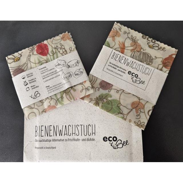 ecoBee - Bienenwachstuch M - Kundendesign mit Banderole im Kundendesign
