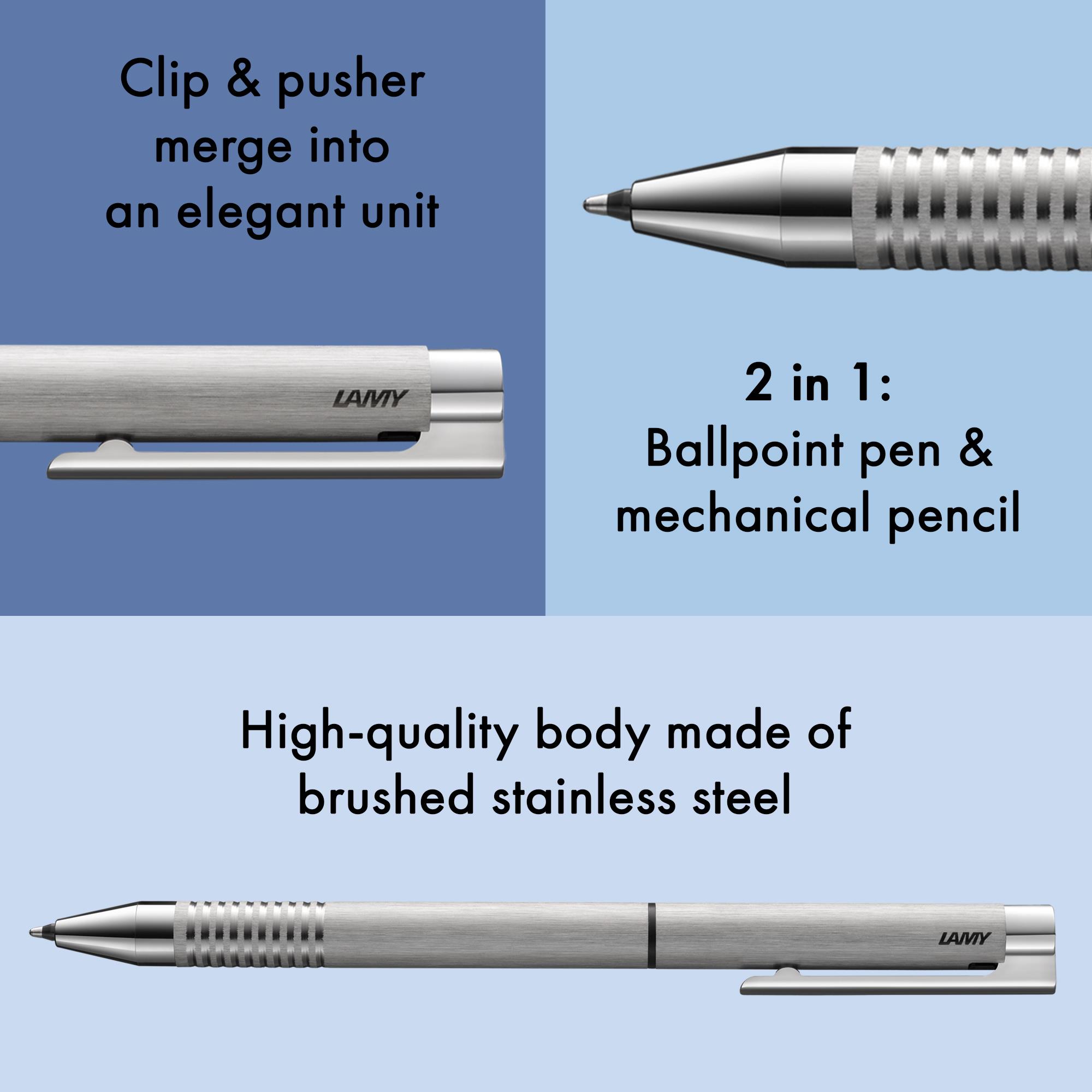 Set LAMY logo twin pen brushed