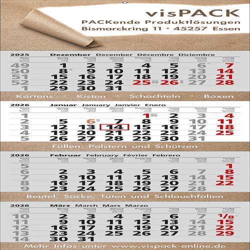 Papierwandkalender ´XXL 4´ ´Post B4´