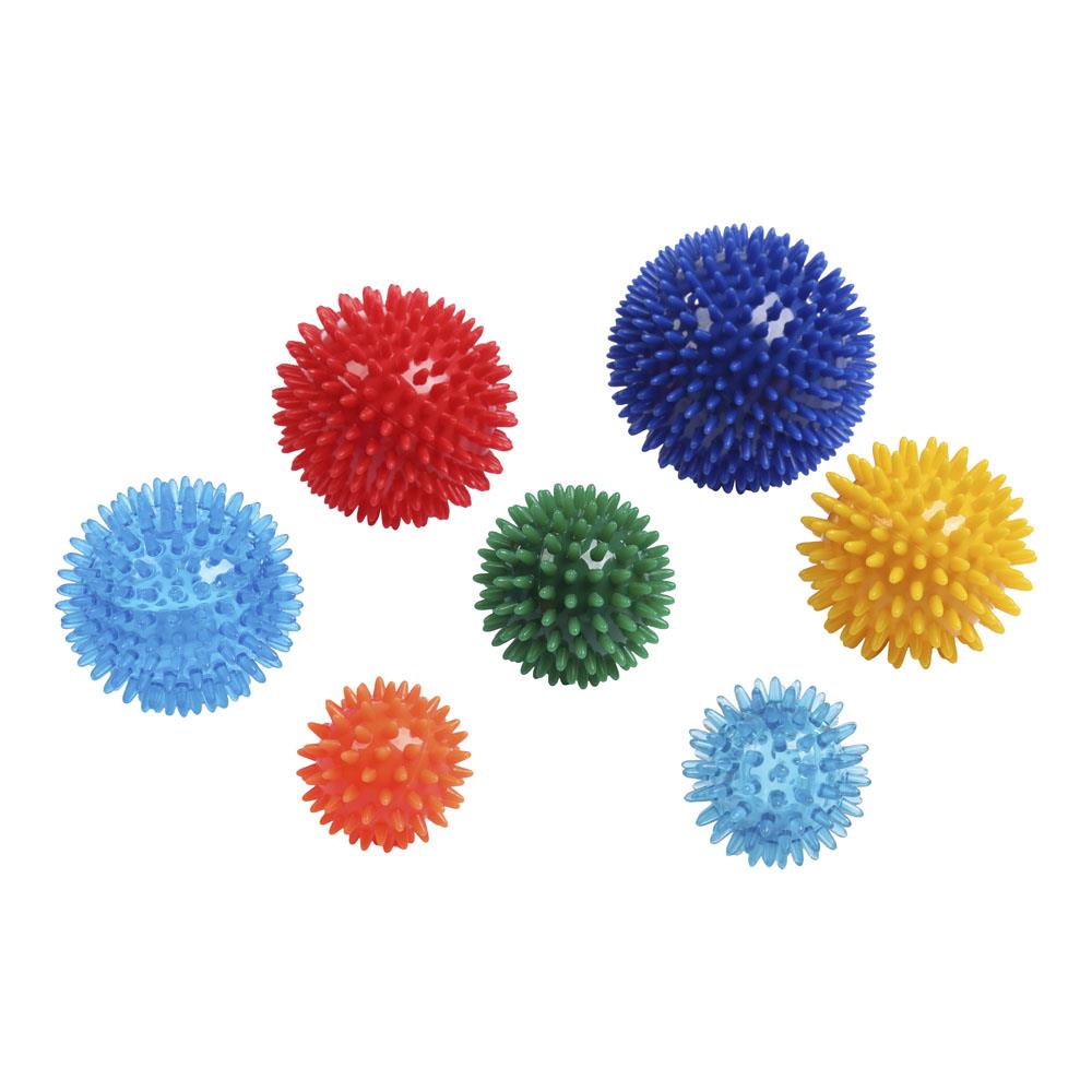 Igelball / Massageball, neutral (60mm, Blau transparent)