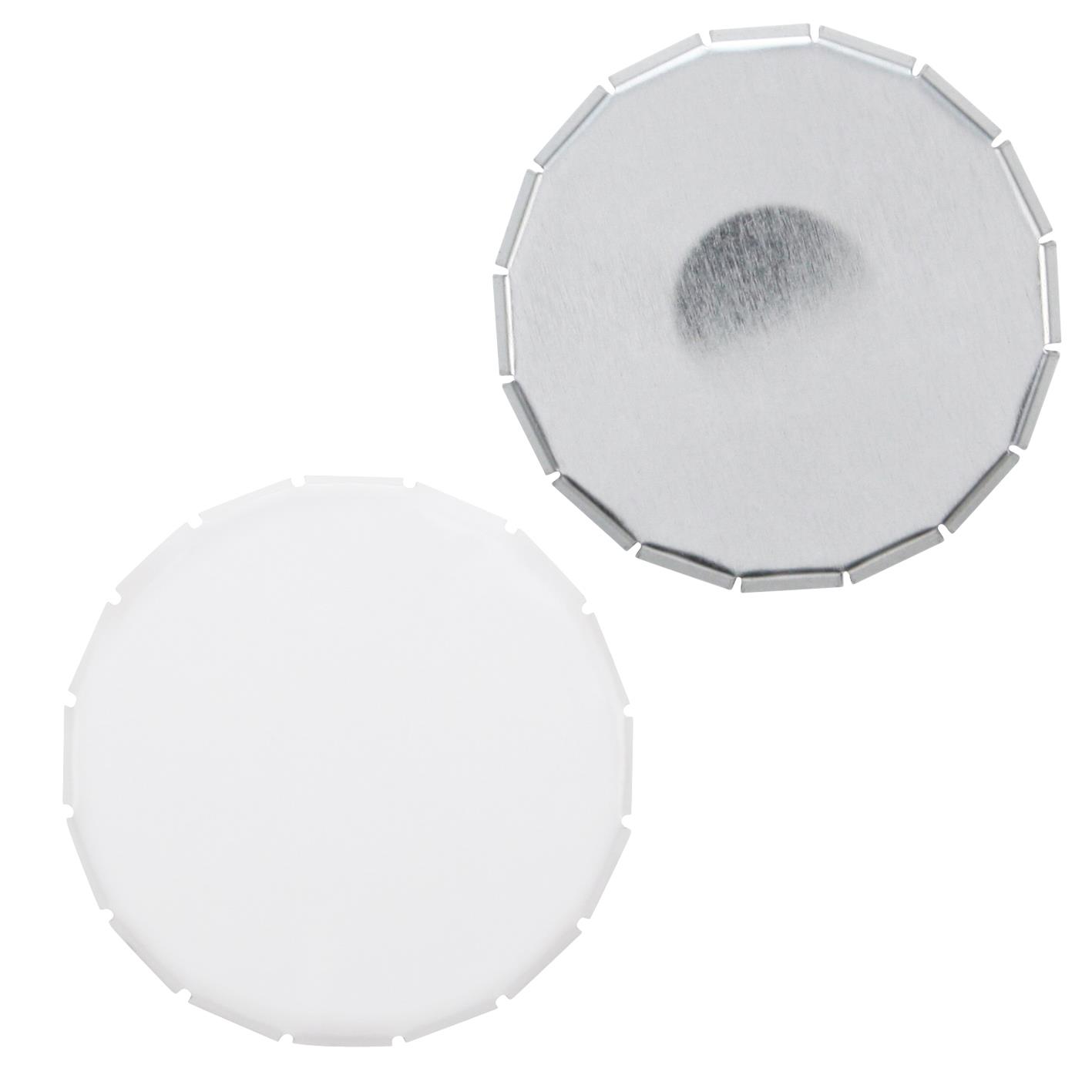 Klick-Dose-75, blank 45 g, Inhalt: Pfefferminzdragees (Dose)