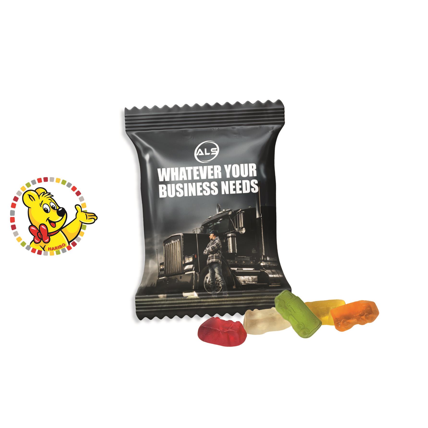 HARIBO Standardformen Werbetüte,   15 g, Inhalt: HARIBO LKWs