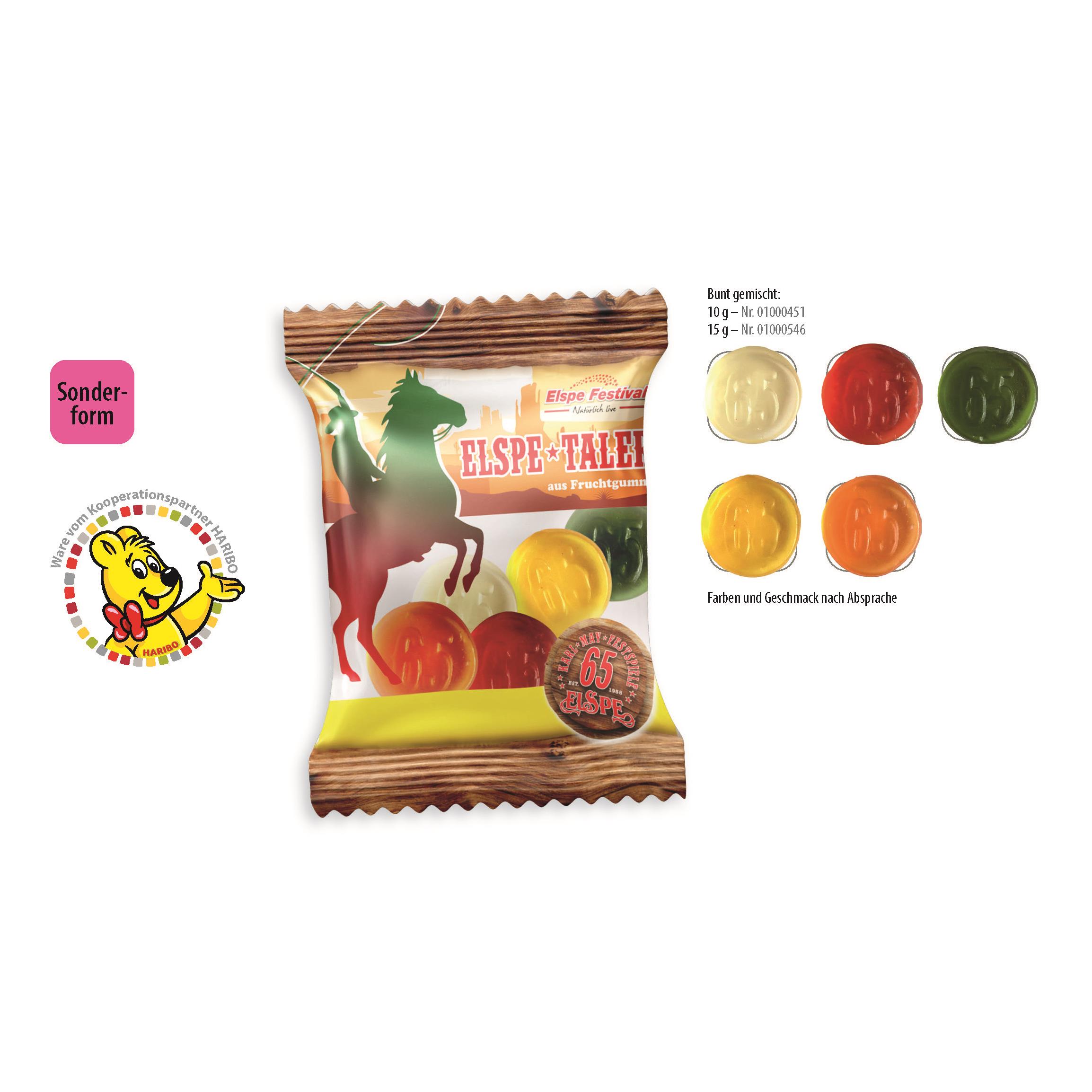 HARIBO individuelle Sonderform Werbetüte,   10 g, Inhalt: HARIBO Individuelle Sonderform