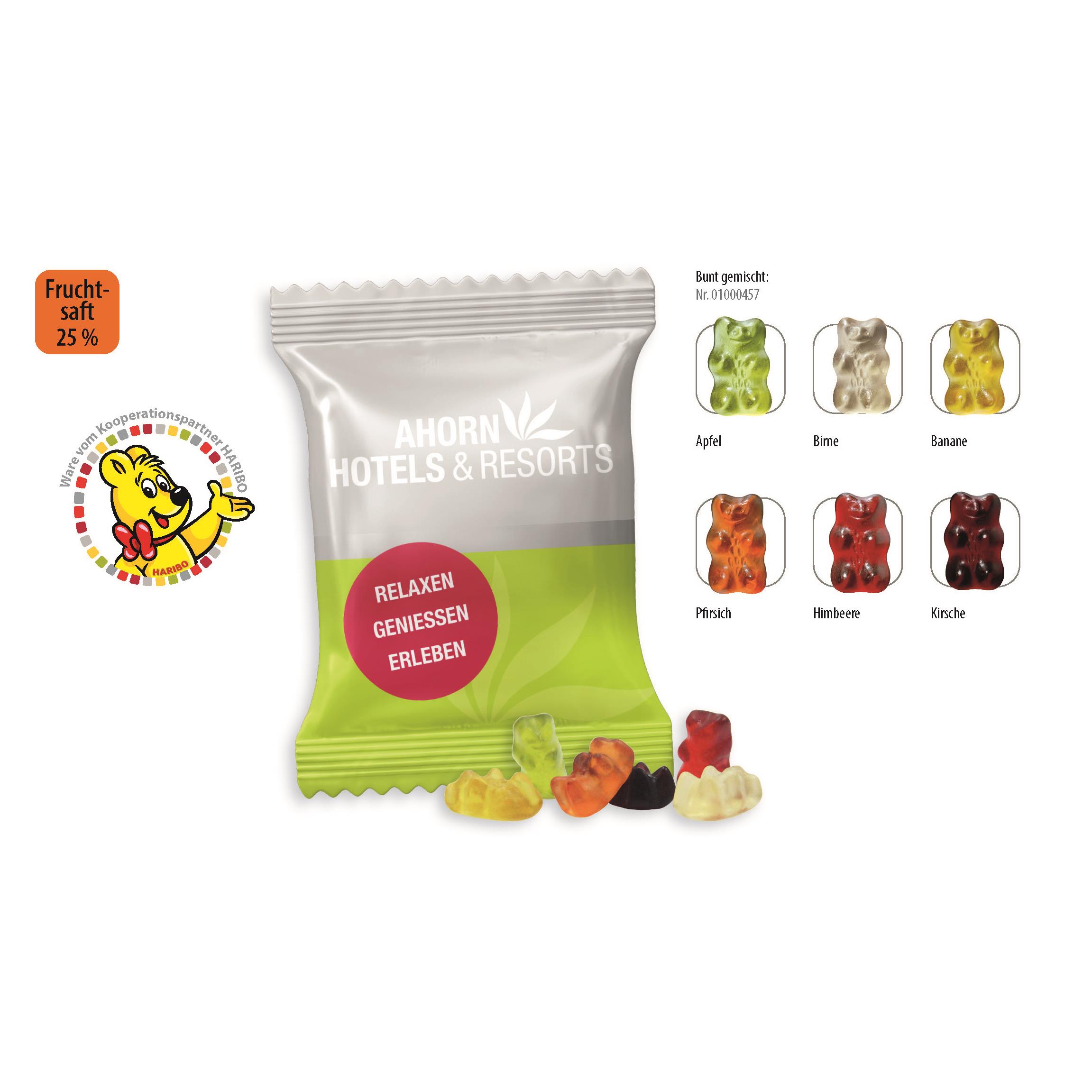 HARIBO Mini Saft-Goldbären Werbetüte,   10 g, Inhalt: HARIBO Mini Saft Goldbären