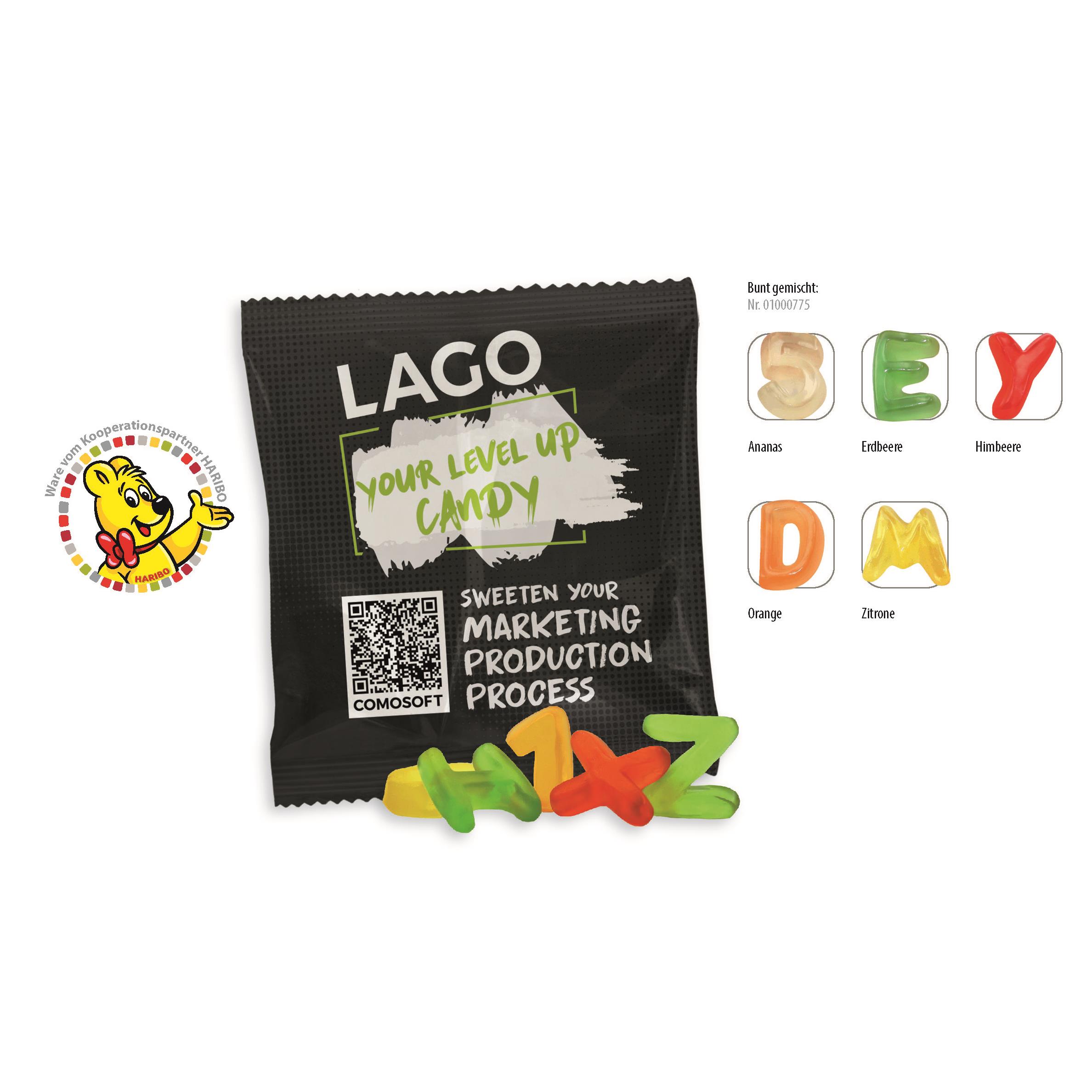 HARIBO Bärenschule Werbetüte,   15 g, Inhalt: HARIBO Bärenschule