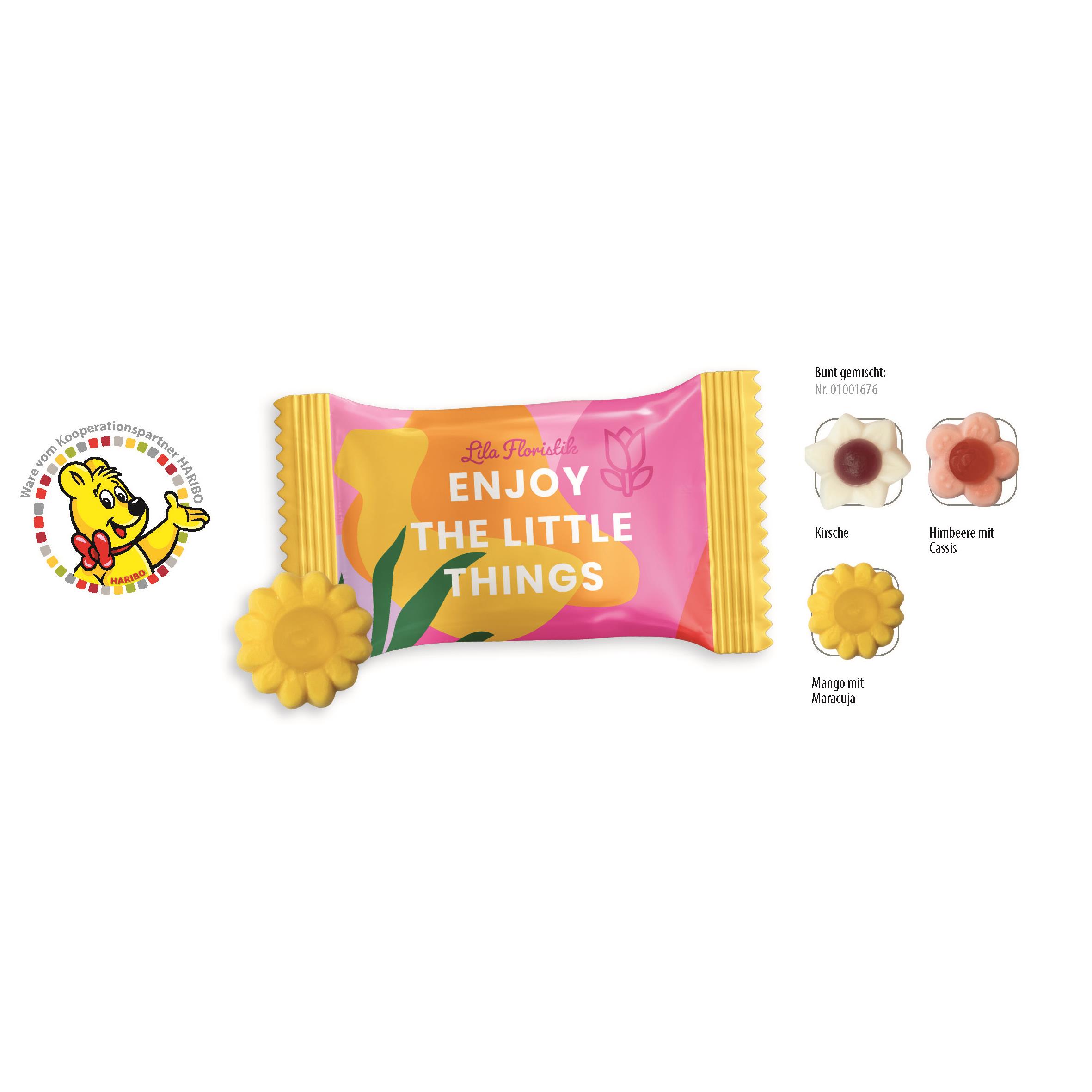 HARIBO Blumen Werbetüte,   1 Stück, Inhalt: HARIBO Blumen
