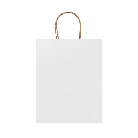 ROBLE ecru Papiertasche weiß und braun