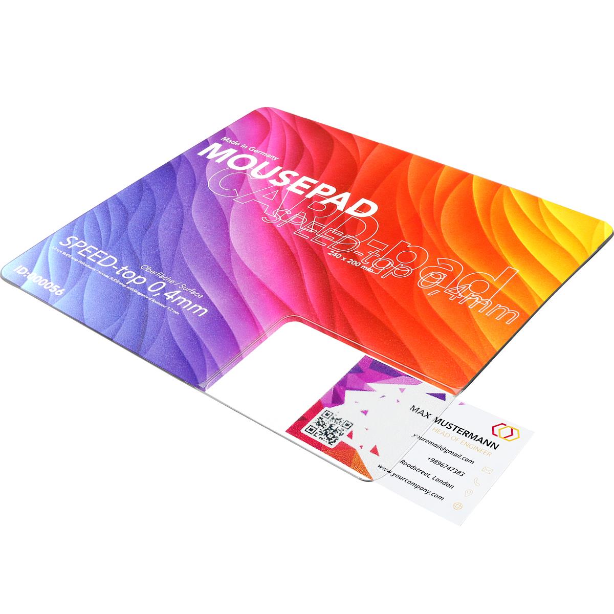 Mousepad CARD-pad No.3, 200 x 240 mm, 1,6 mm dick