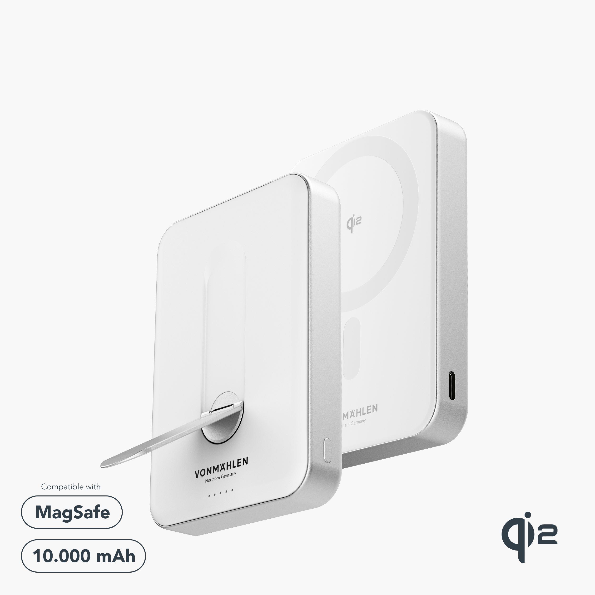 Evergreen Mag 10000 mit Kickstand - Die magnetische Powerbank mit Standfunktion - Weiß