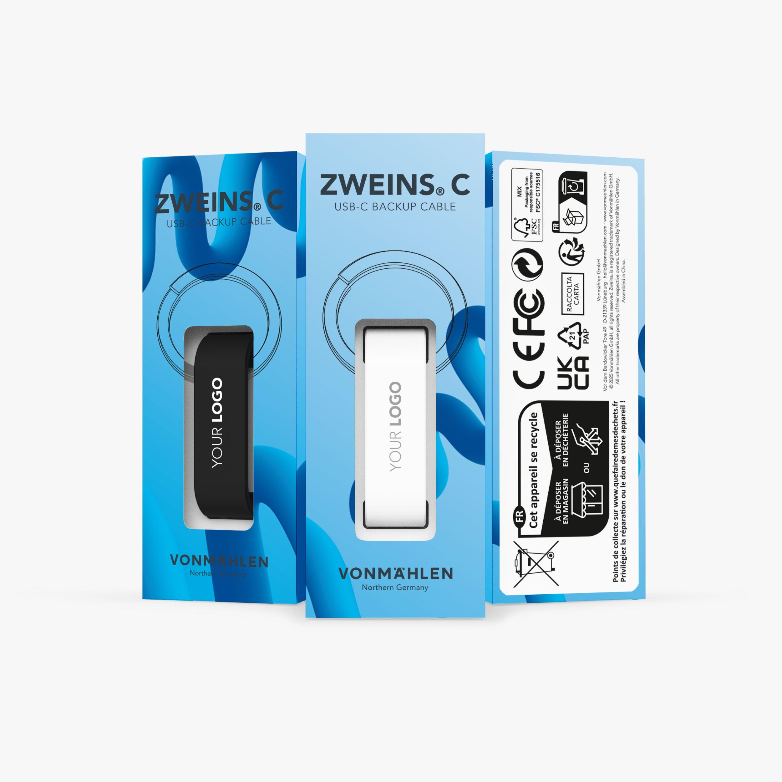 Zweins® C - Das USB-C Notfall-Ladekabel - Pantone