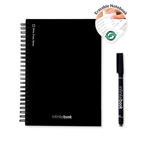 ´STARTER KIT INFINITEBOOK A5. Kit bestehend aus einem ´´Infinitebook´´, Reinigungsset, Marker und Markerhalter´