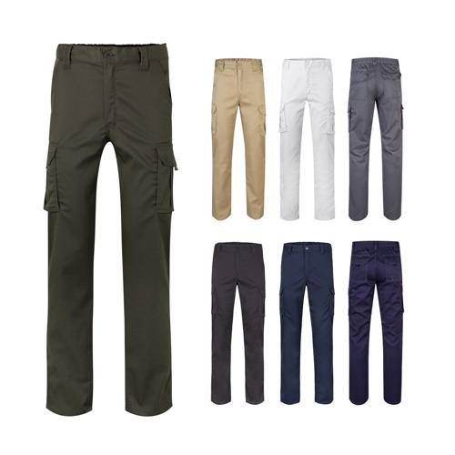 VL PAN. Multitaschen-Stretchhose (290 g/m²) aus Baumwolle (46 %), EME (38 %) und Polyester (16 %)