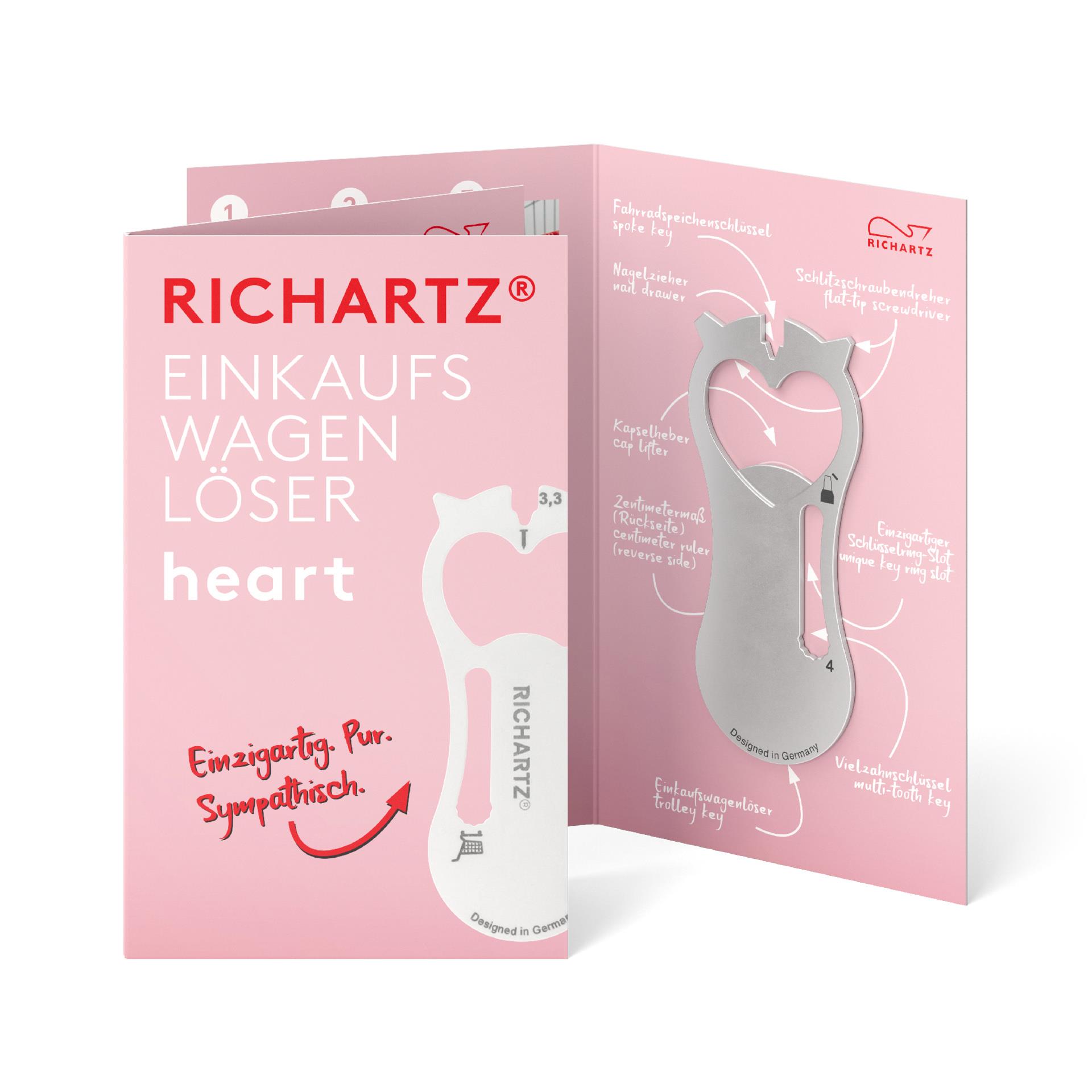 RICHARTZ® EINKAUFSWAGENLÖSER heart