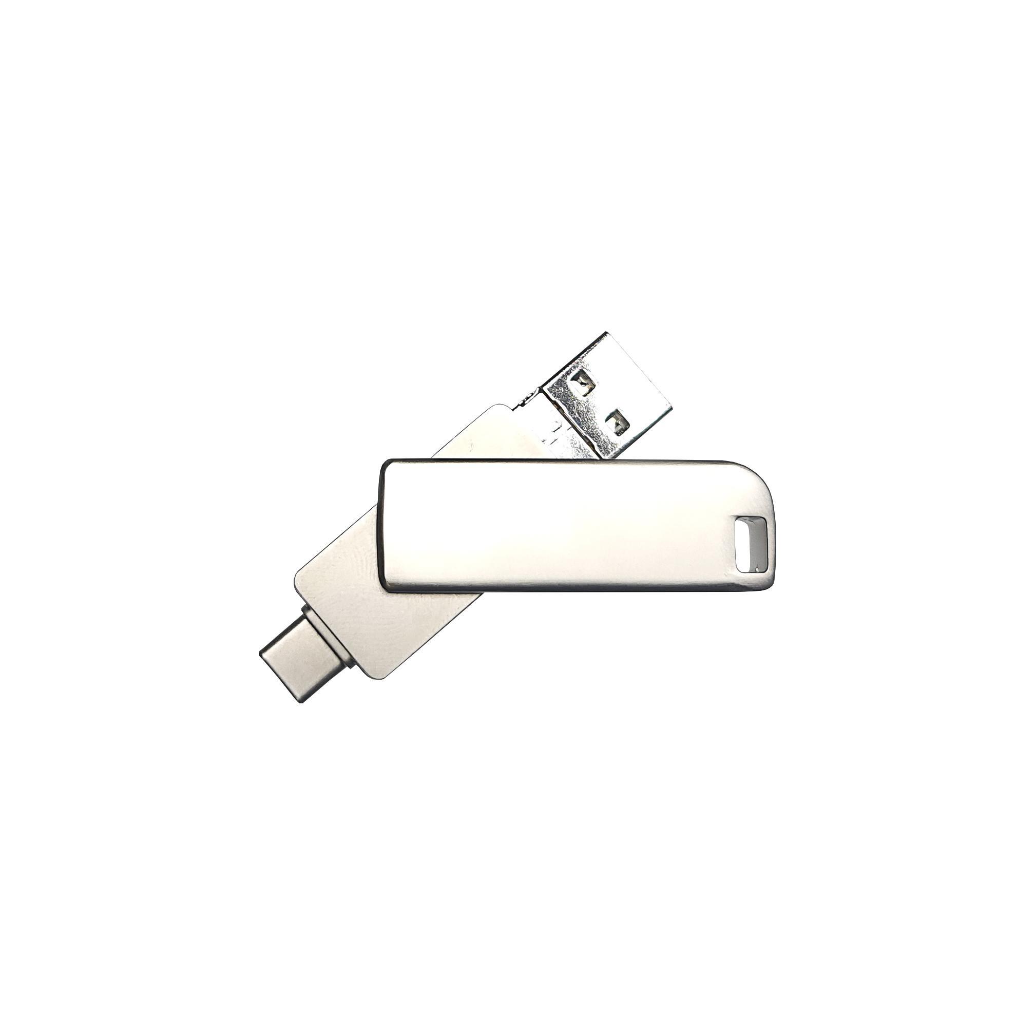 USB-Stick 4in1 OTG 08 USB 3.0 Flash Disk   8 GB Silber