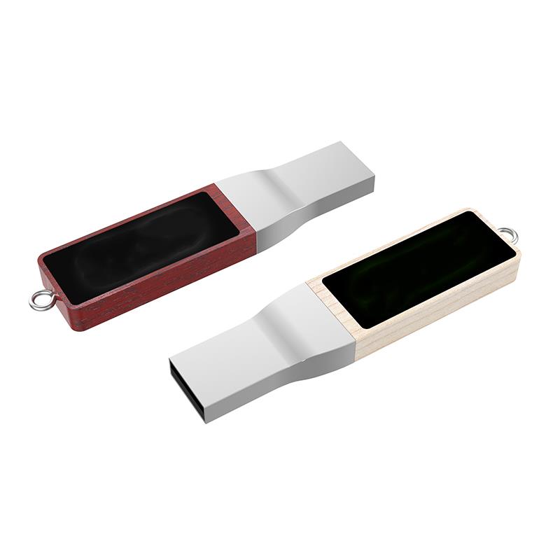 USB-Stick LED 10 USB 3.0 COB  64 GB Rotholz