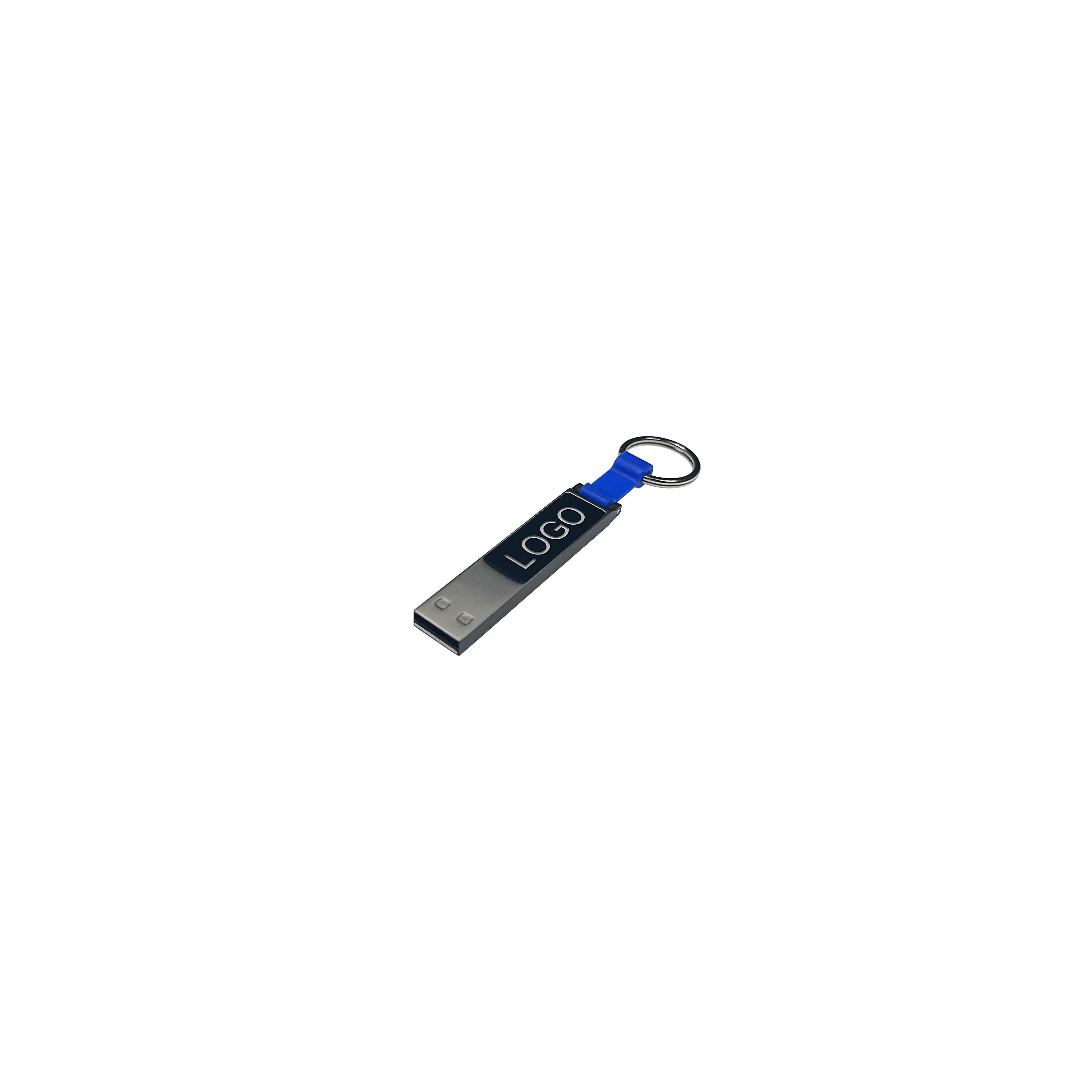 USB-Stick LED 12 USB 2.0 COB   2 GB schwarz/blau