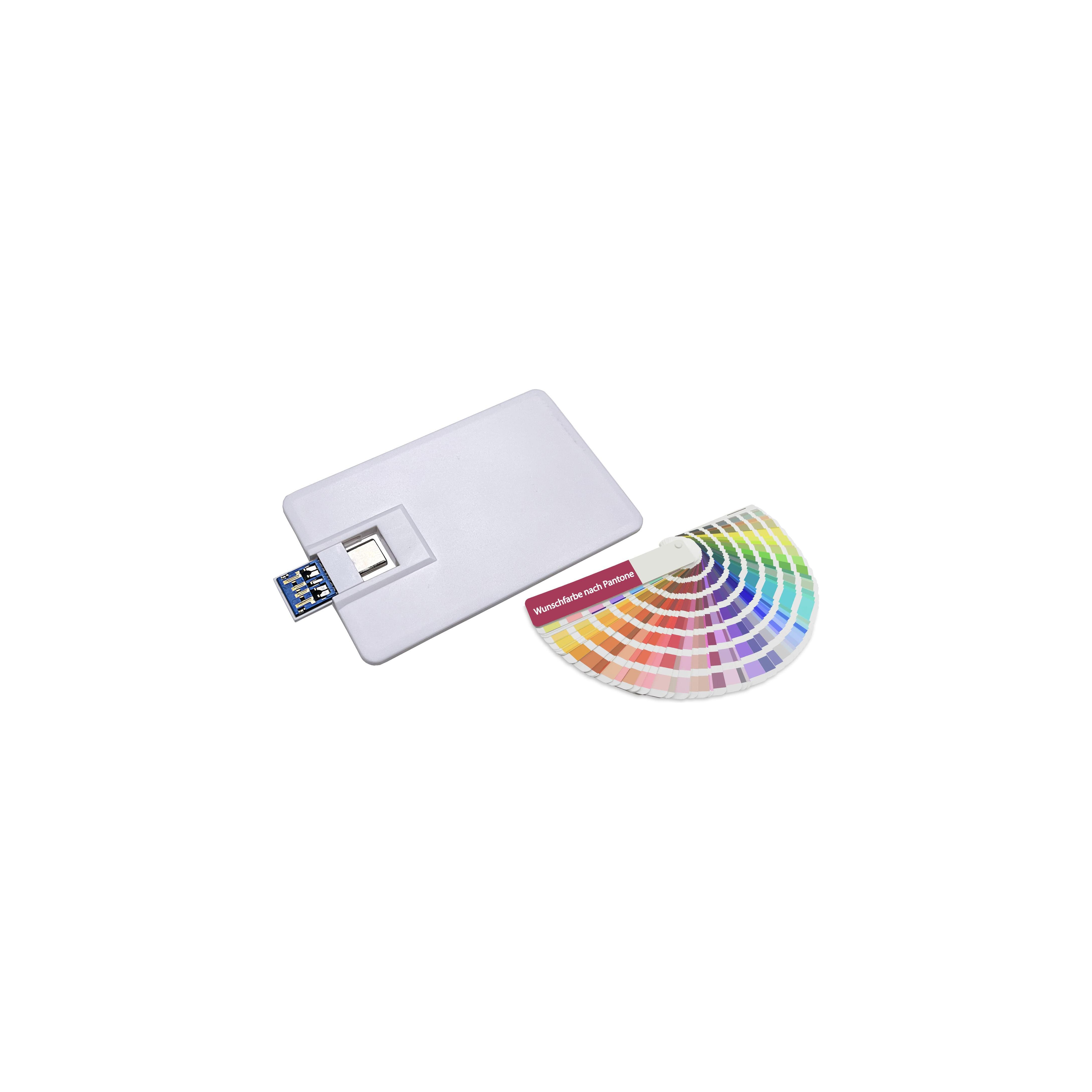 USB-Stick Credit Card 5 Typ C USB 2.0 COB  16 GB Sonderfarbe