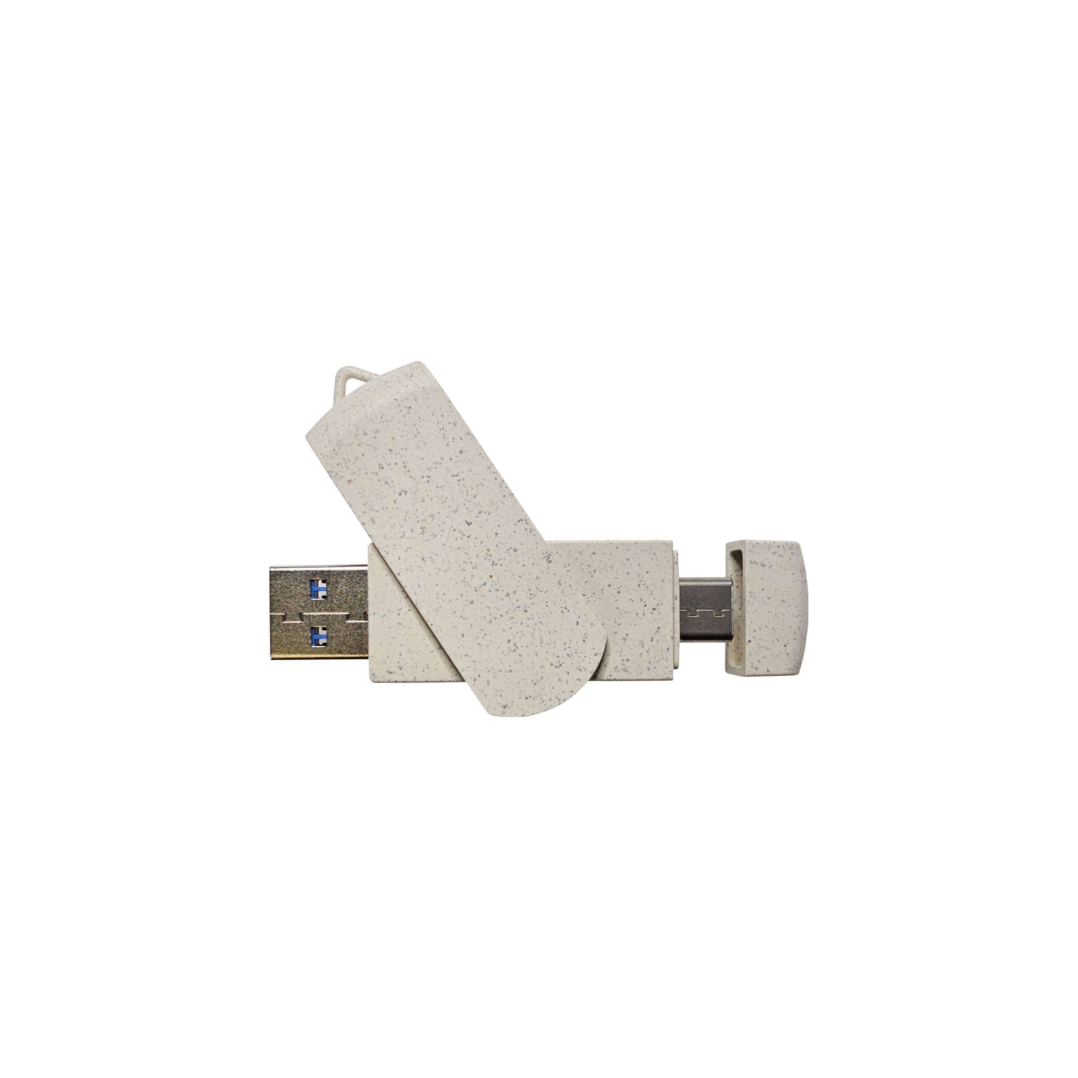 USB-Stick OTG C05-A Typ C USB 2.0 Flash Disk   4 GB Weizenstroh