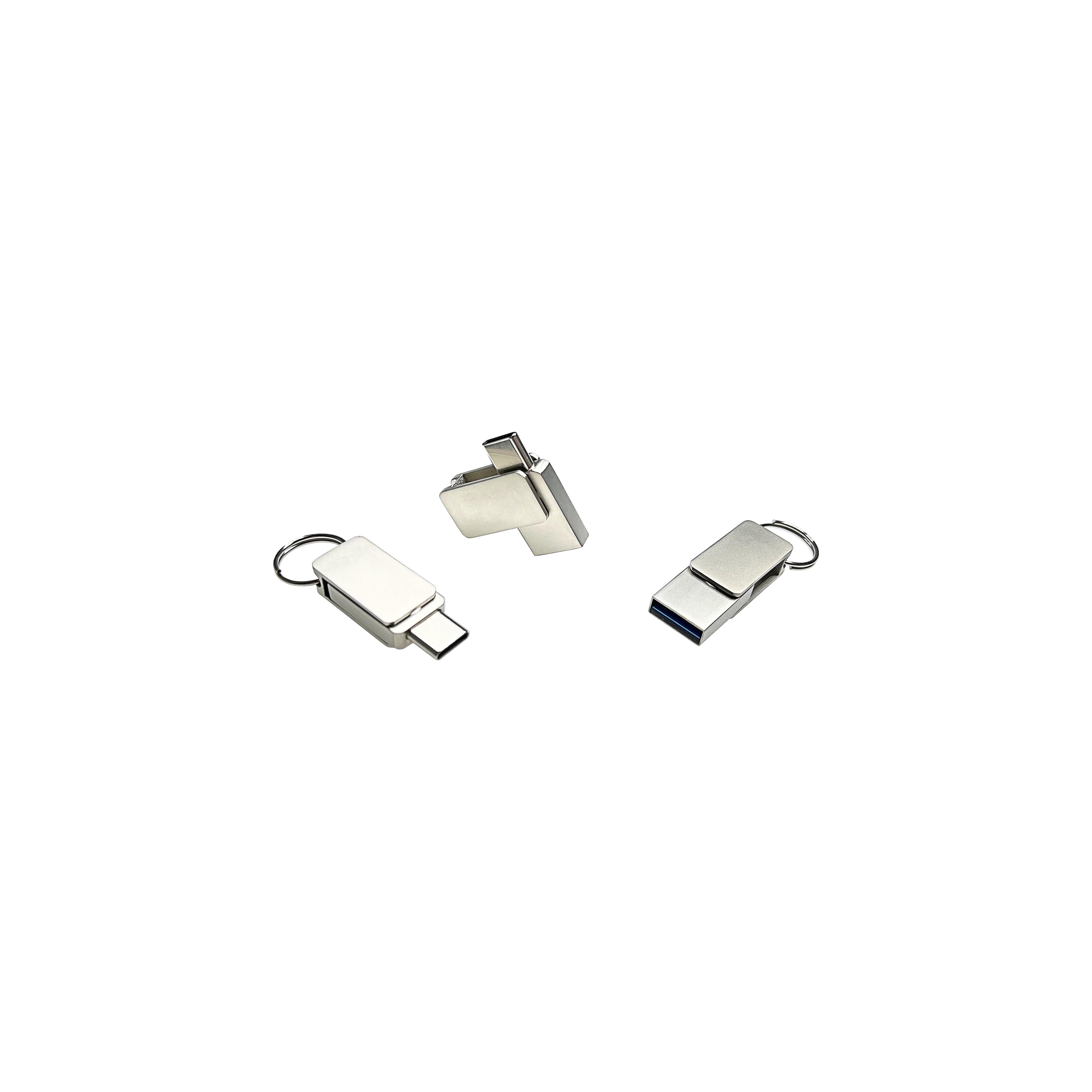 USB-Stick Mini 042 Typ C USB 3.0 COB  64 GB Silber