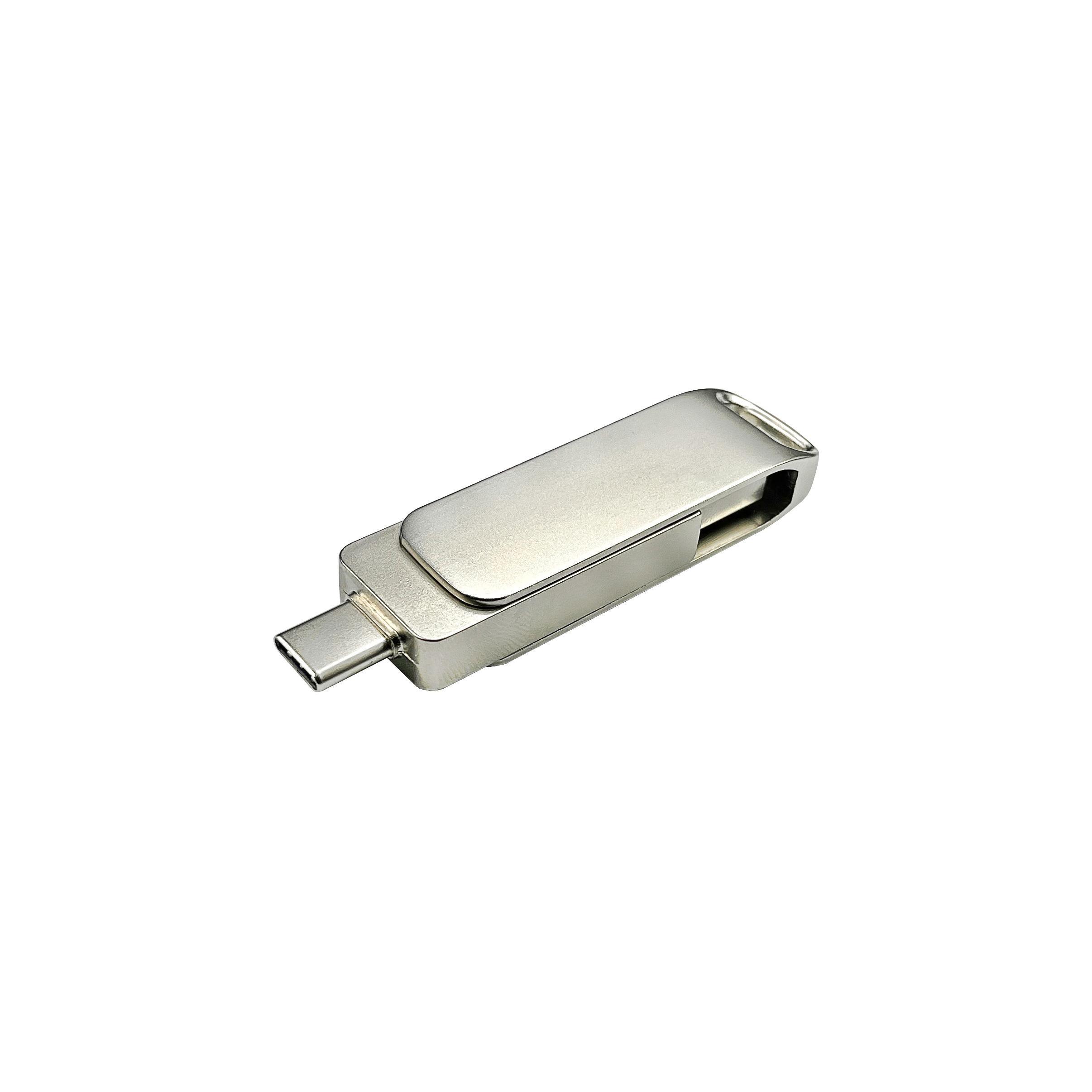 USB-Stick 2in1 OTG 11 USB 3.0 Flash Disk  64 GB Silber