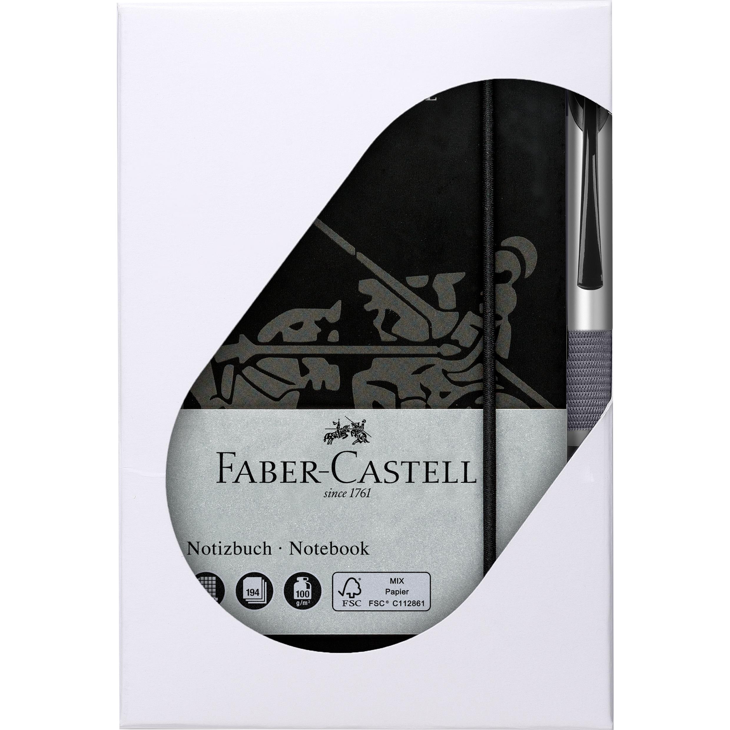 Set Notizbuch mit Basic Alu Faber-Castell