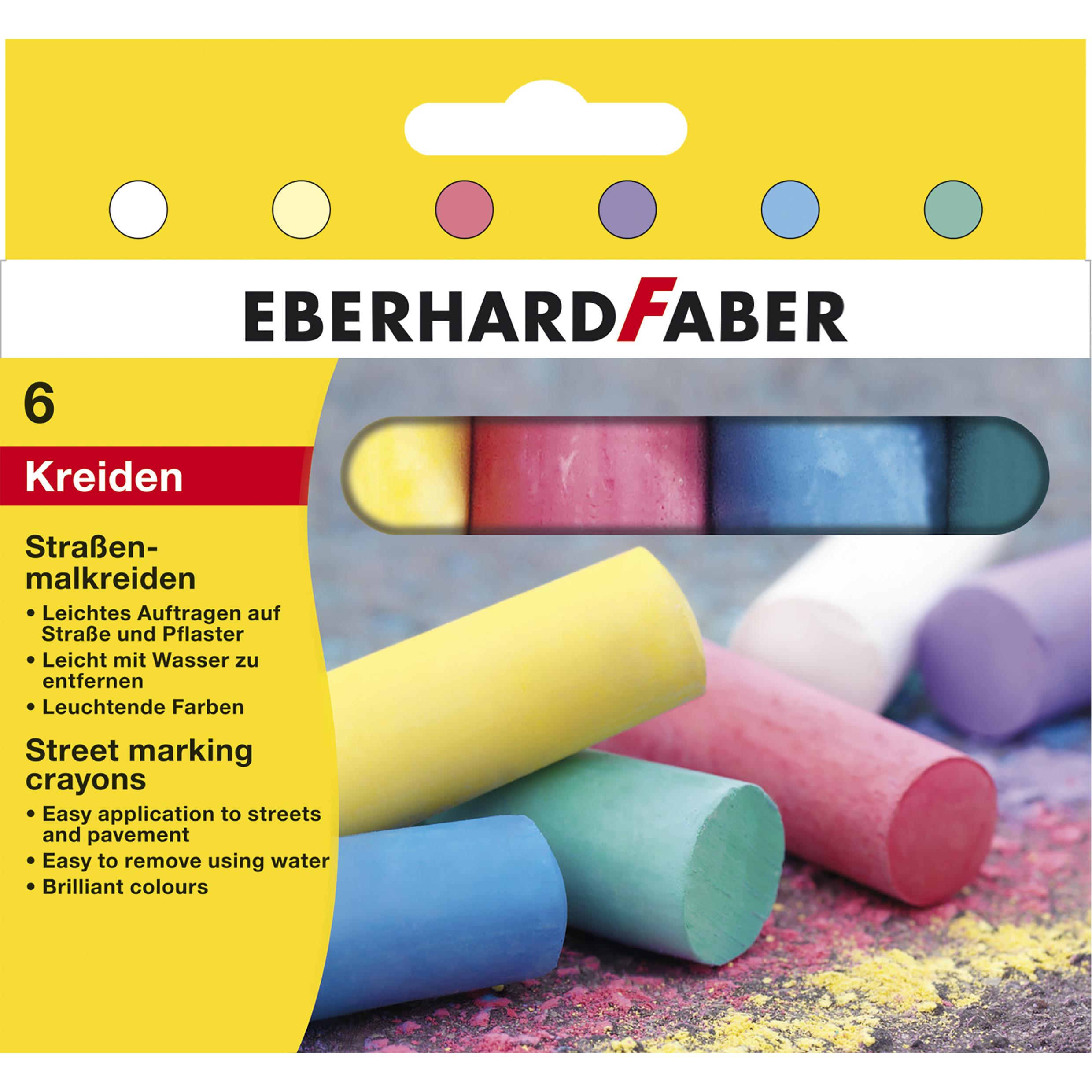 Straßenmalkreiden 6er Kartonetui Faber-Castell