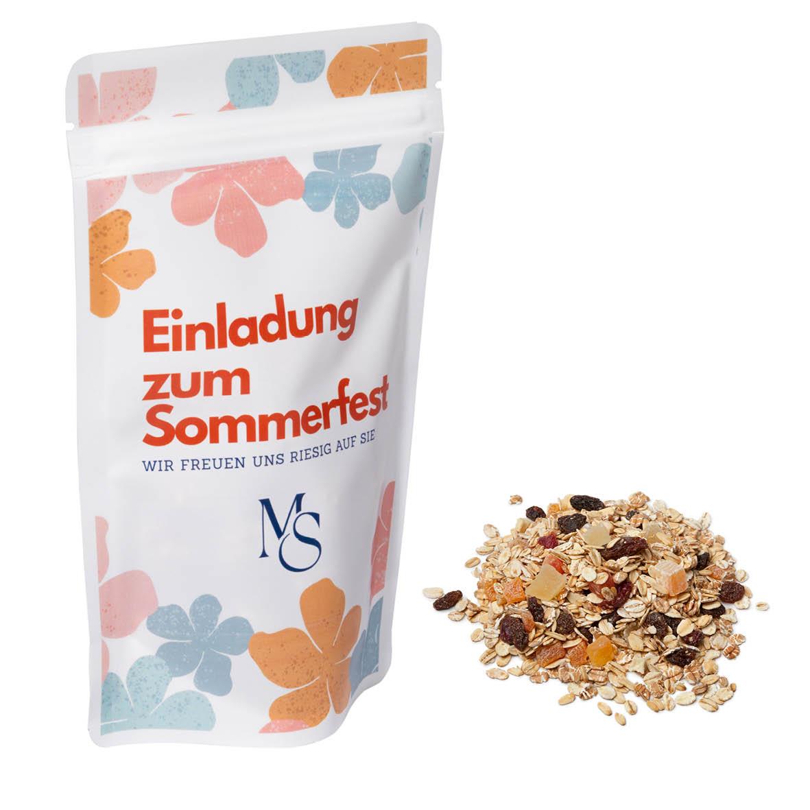 Premium Früchtemüsli/Früchte-Porridge in Geschenkbeutel